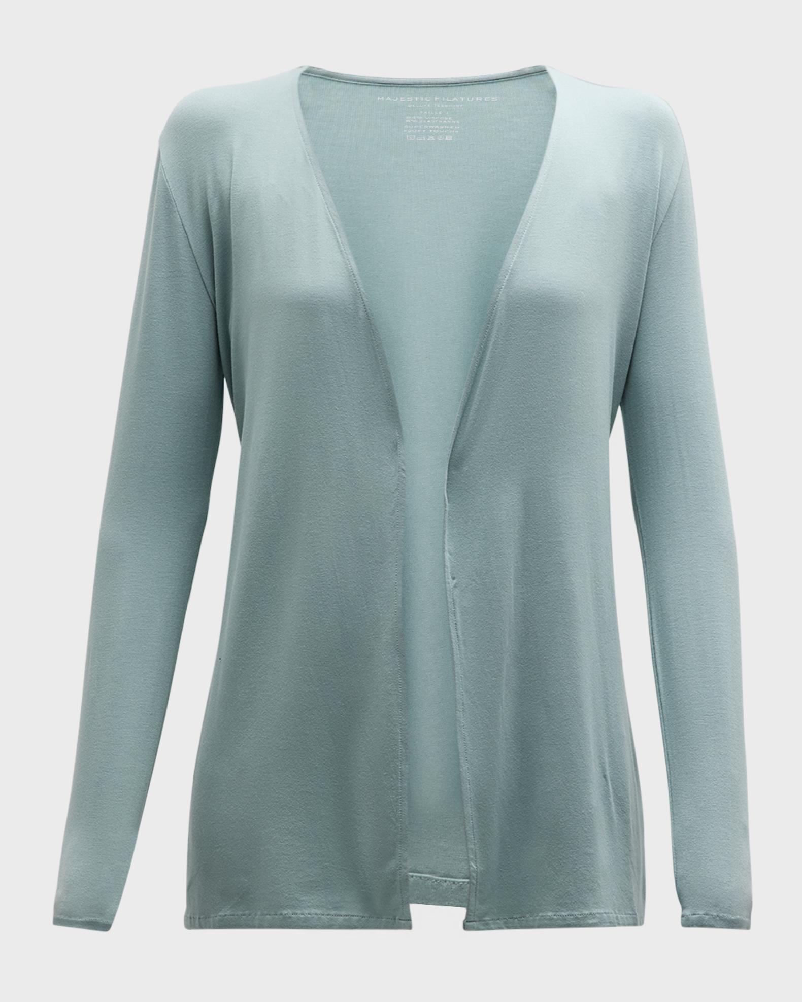 Majestic Filatures Soft Touch Open Cardigan Neiman Marcus