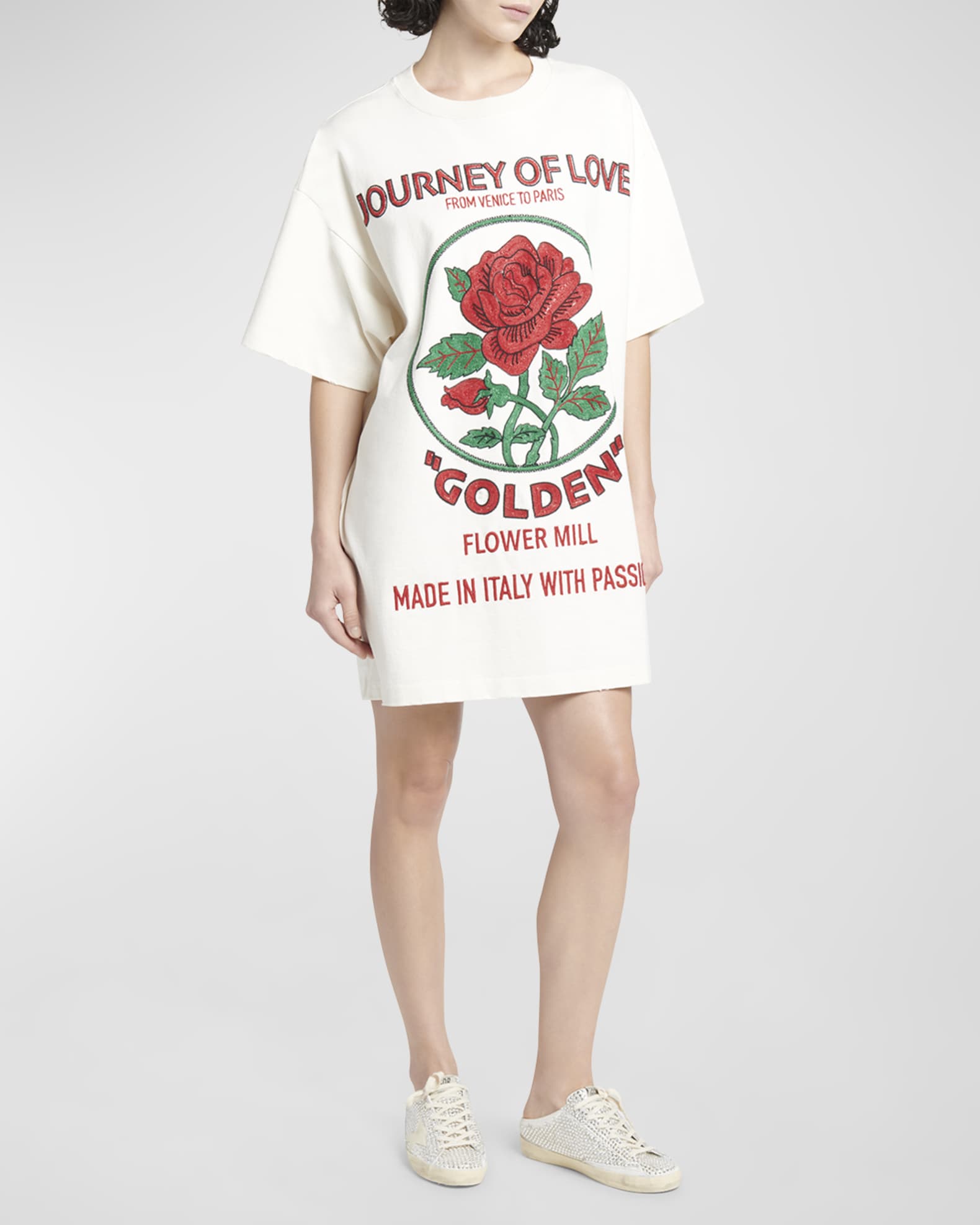 Embroidered tshirt dress store