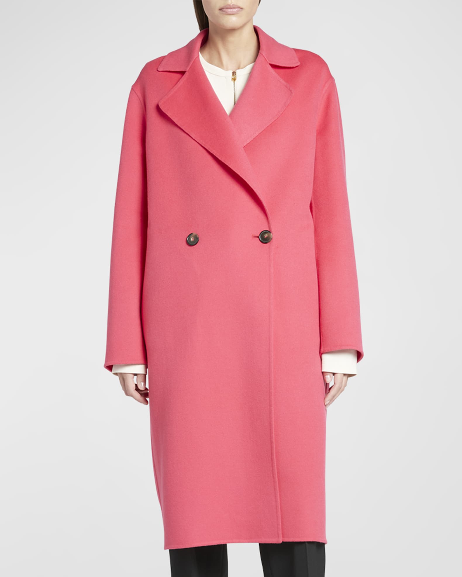 Stella McCartney Iconic Double-Breasted Wool Peacoat | Neiman Marcus