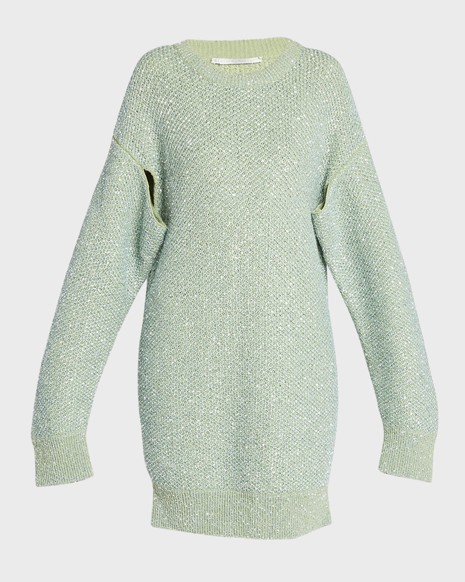 Zara green outlet sweater dress