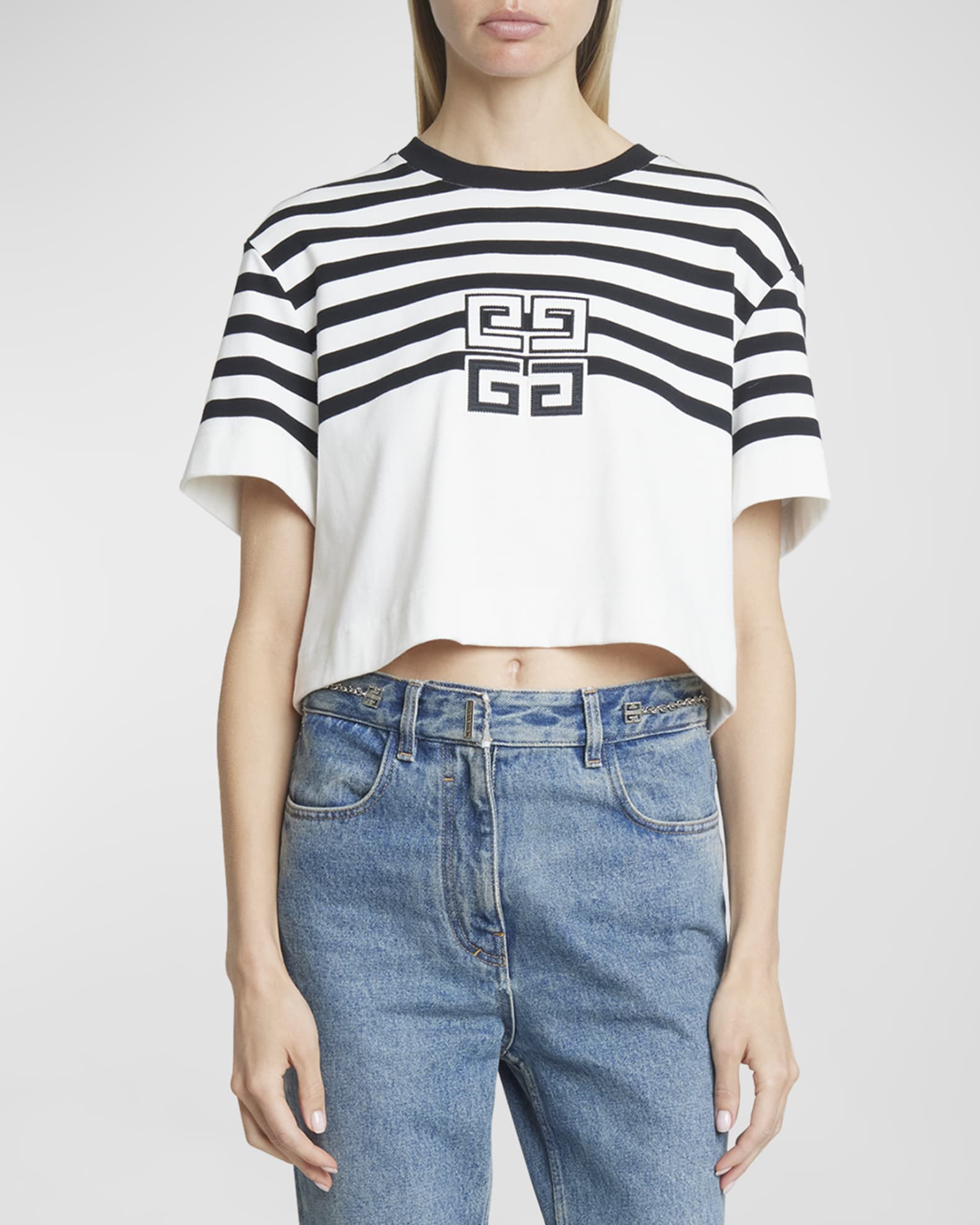 Givenchy 4G embroidered cotton shirt - White