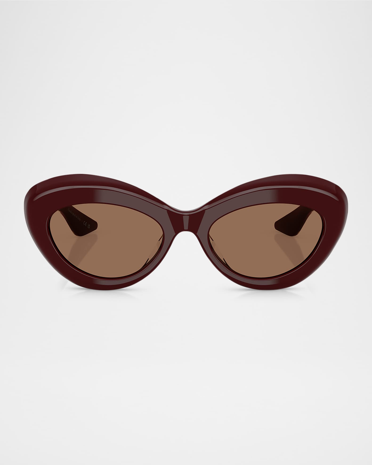 Bold Acetate Oval Sunglasses  0