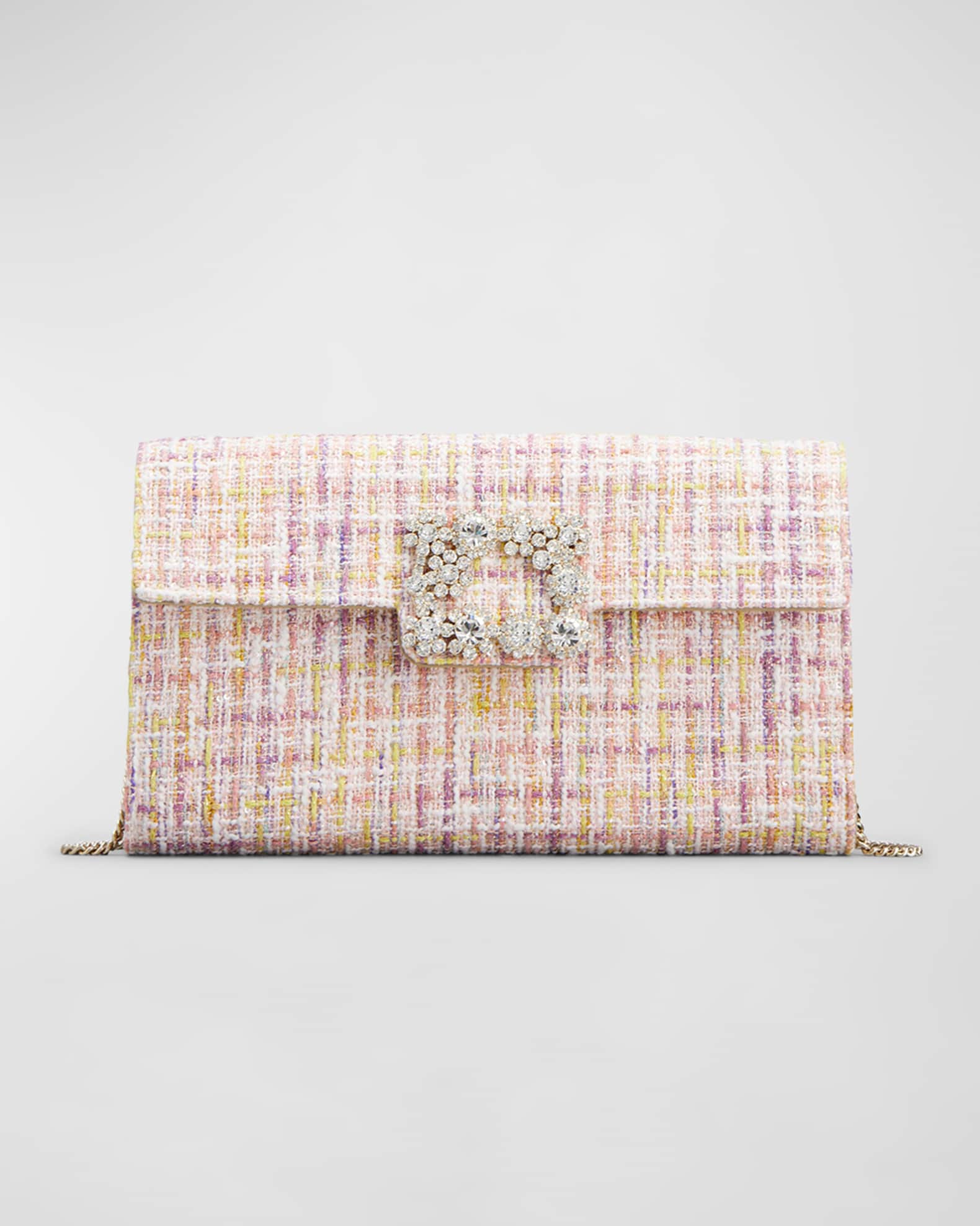 Tweed clutch deals bag