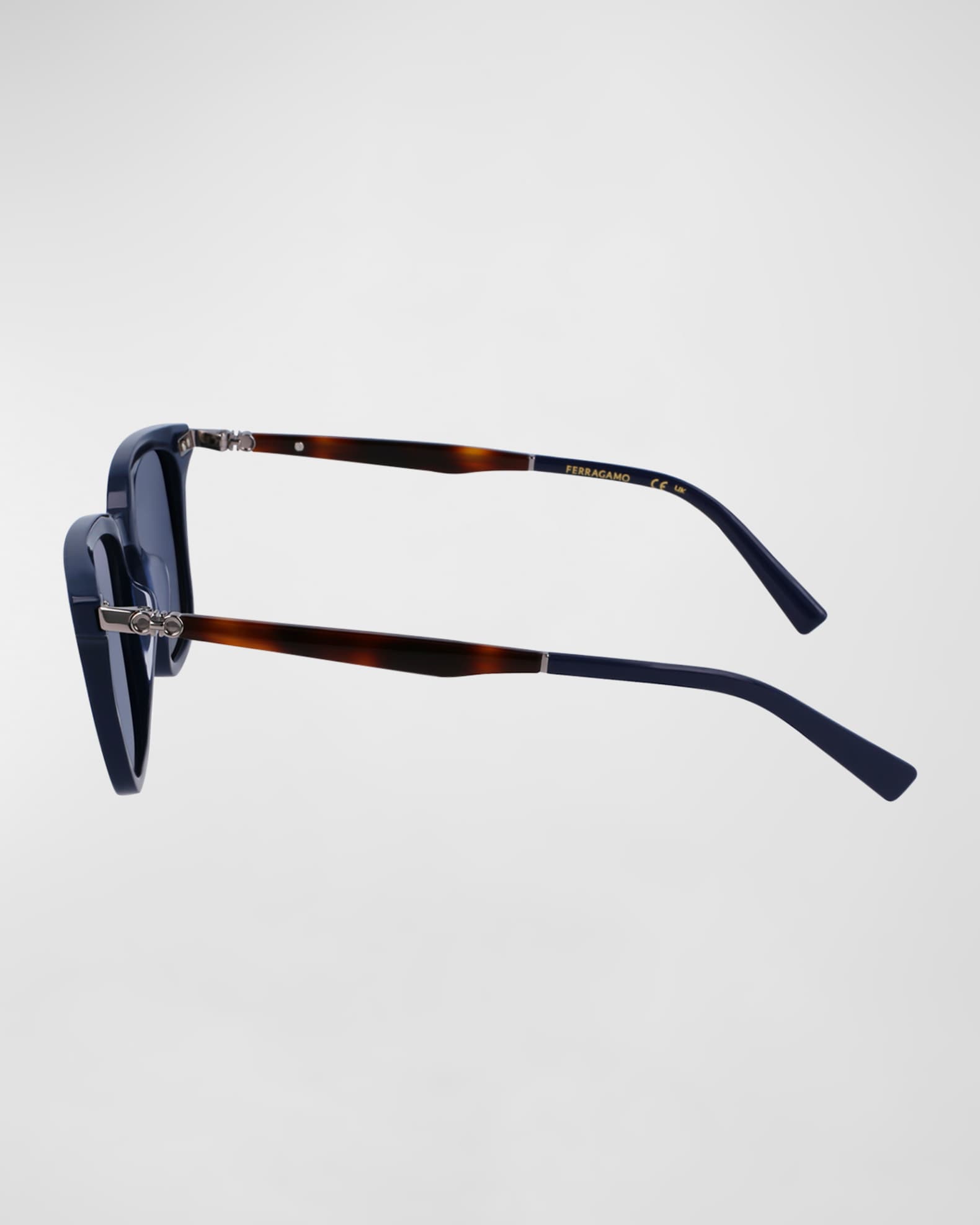 Ferragamo Men's Timeless Acetate Rectangle Sunglasses Neiman Marcus