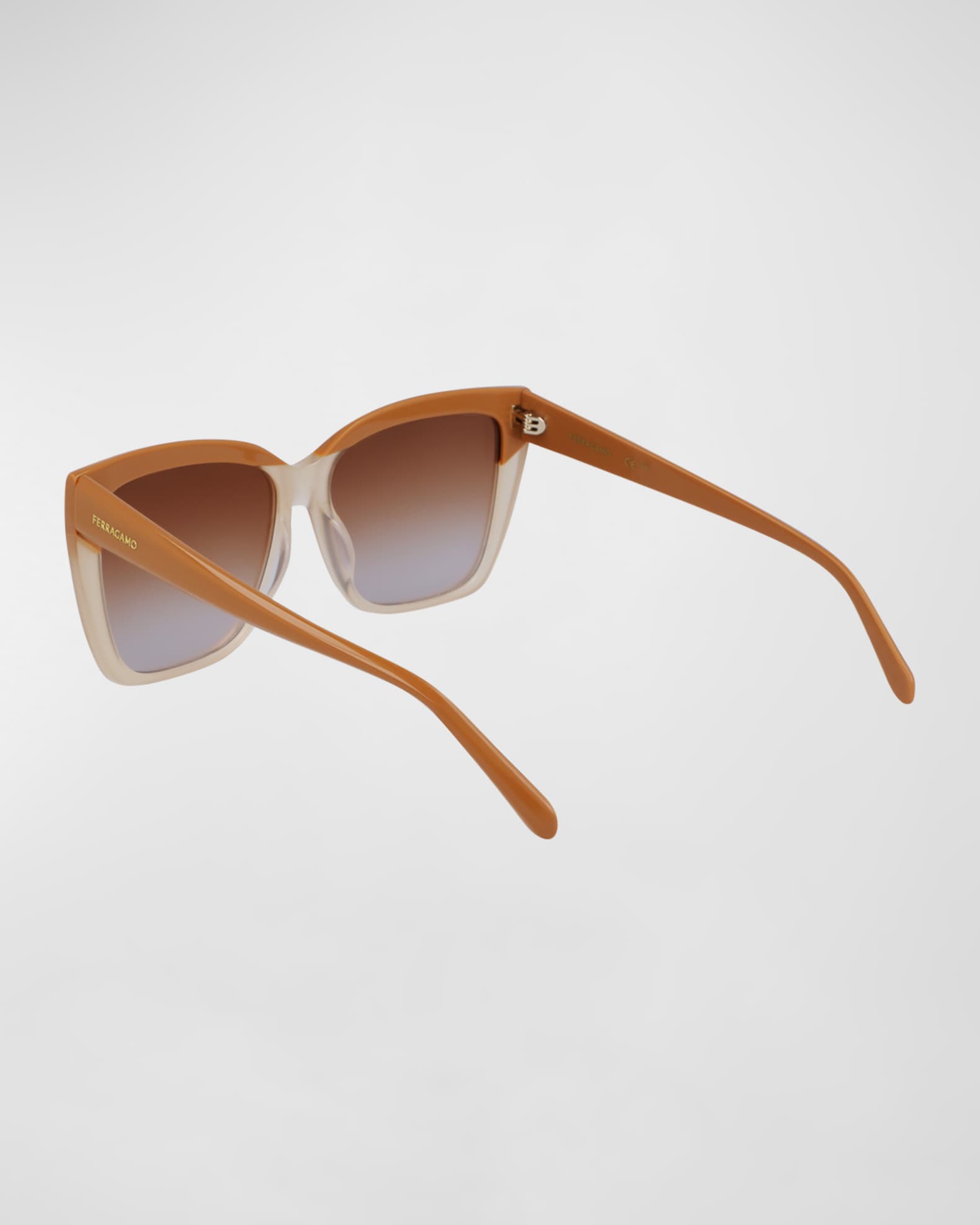 Sleek Logo Acetate Square Sunglasses  1