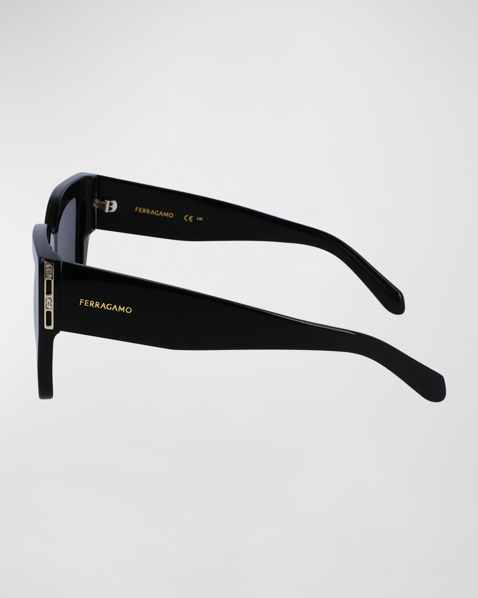 Ferragamo Square Black Sunglasses Sunglasses - Men | Ferragamo main image 2