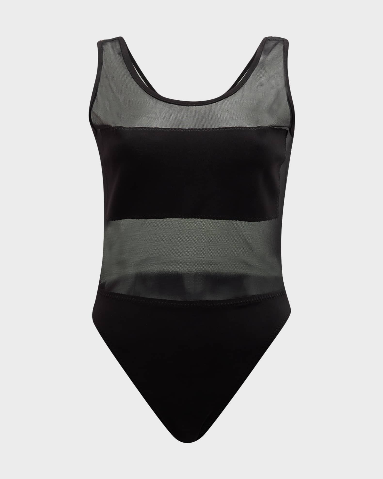 Dash Dash Mesh One-Piece Swimsuit  0