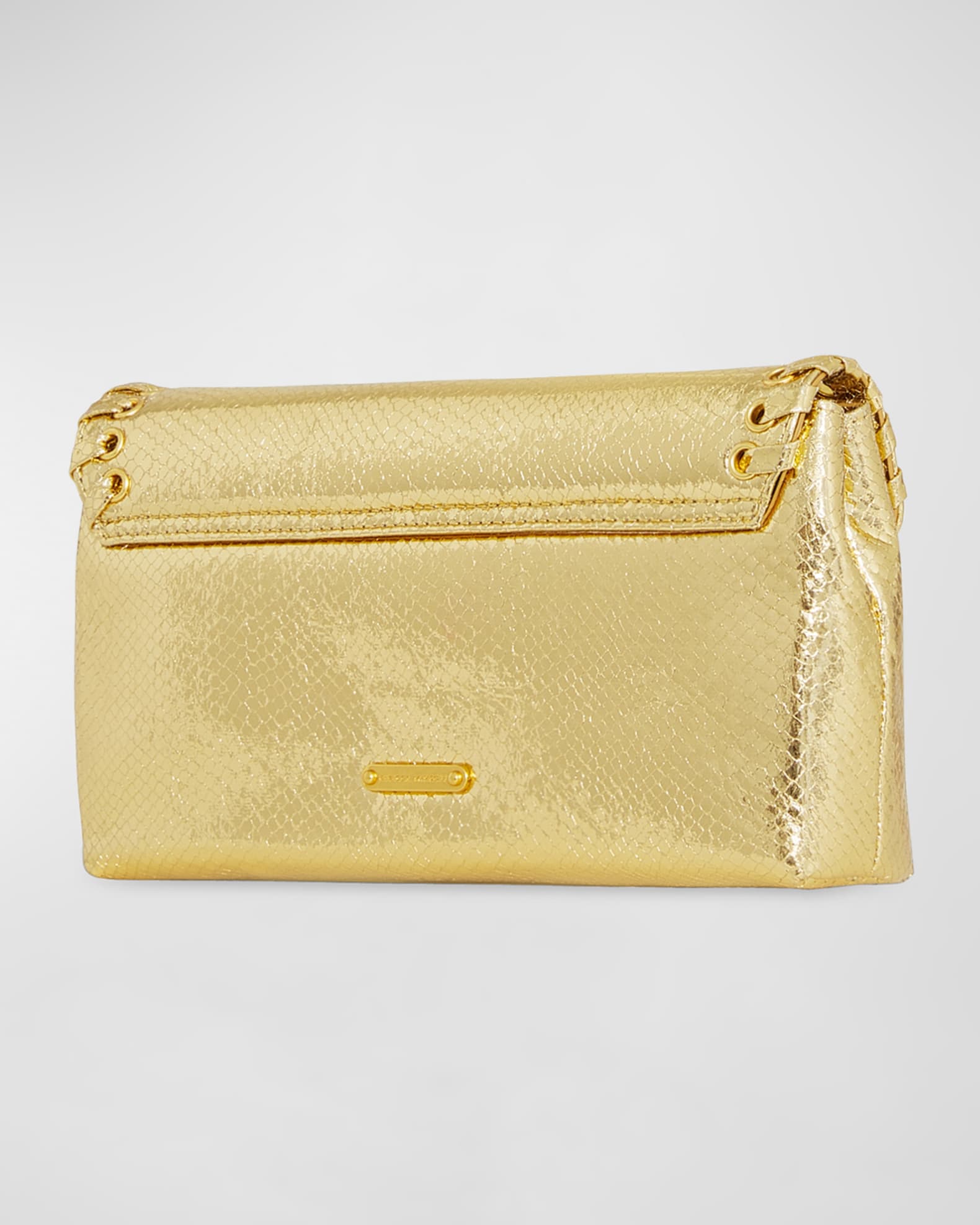 Rebecca Minkoff Whip Metallic Envelope Clutch Bag | Neiman Marcus