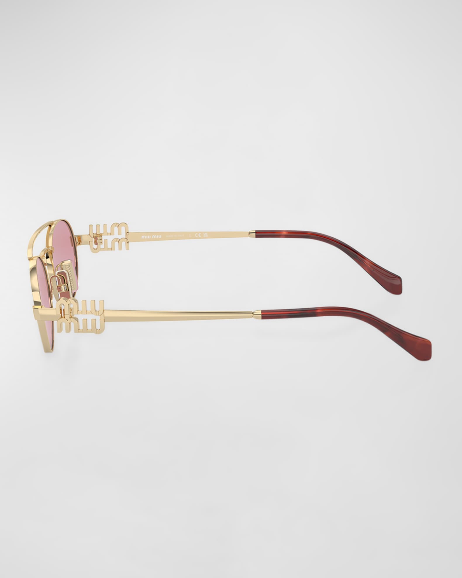 Logo Metal Aviator Sunglasses  1