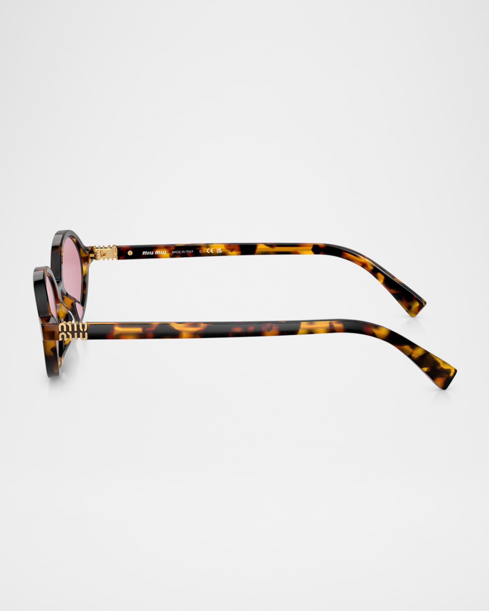 Mirrored Acetate Oval Sunglasses 1