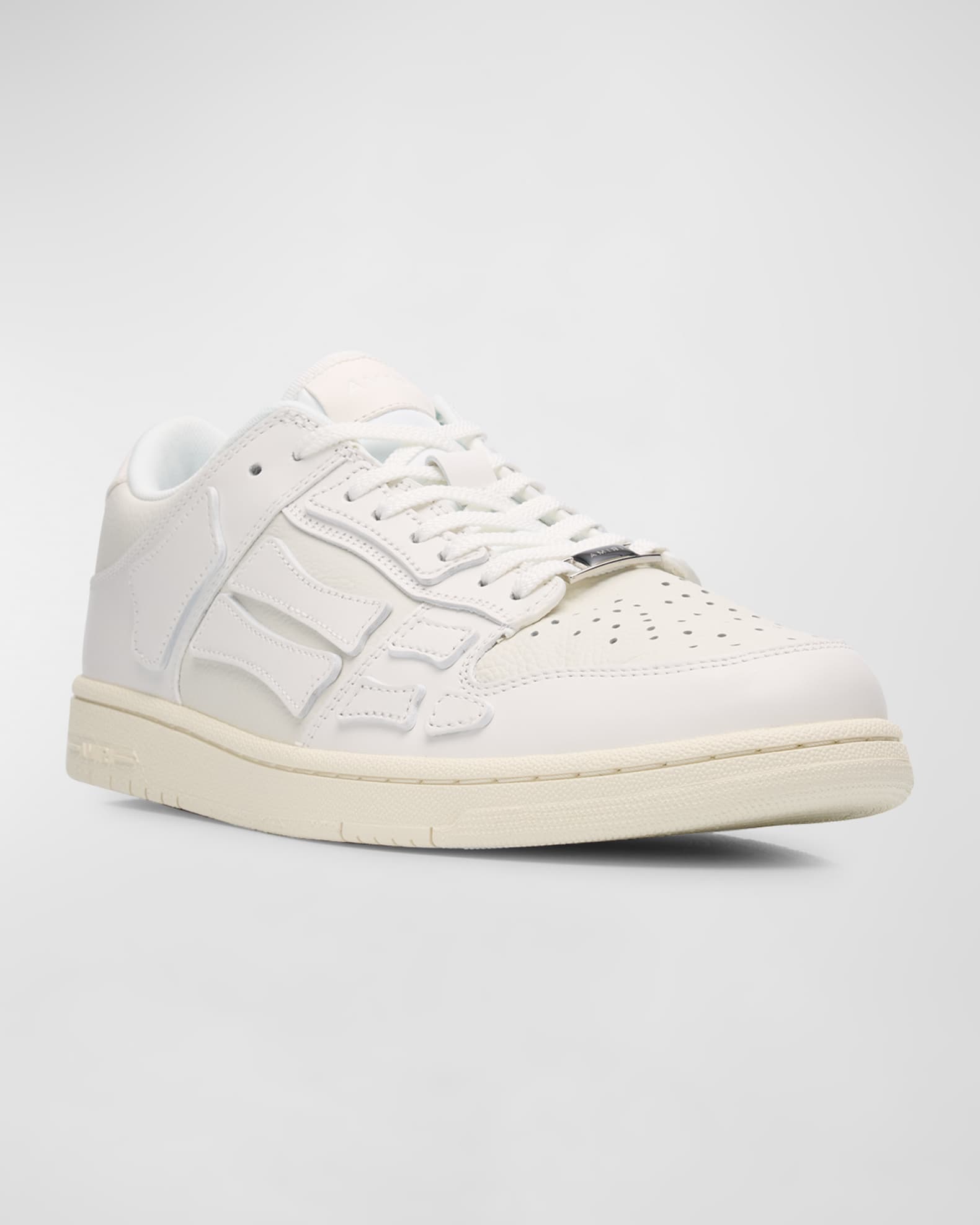 Amiri Men's Skel Top Tonal Leather Low-Top Sneakers | Neiman