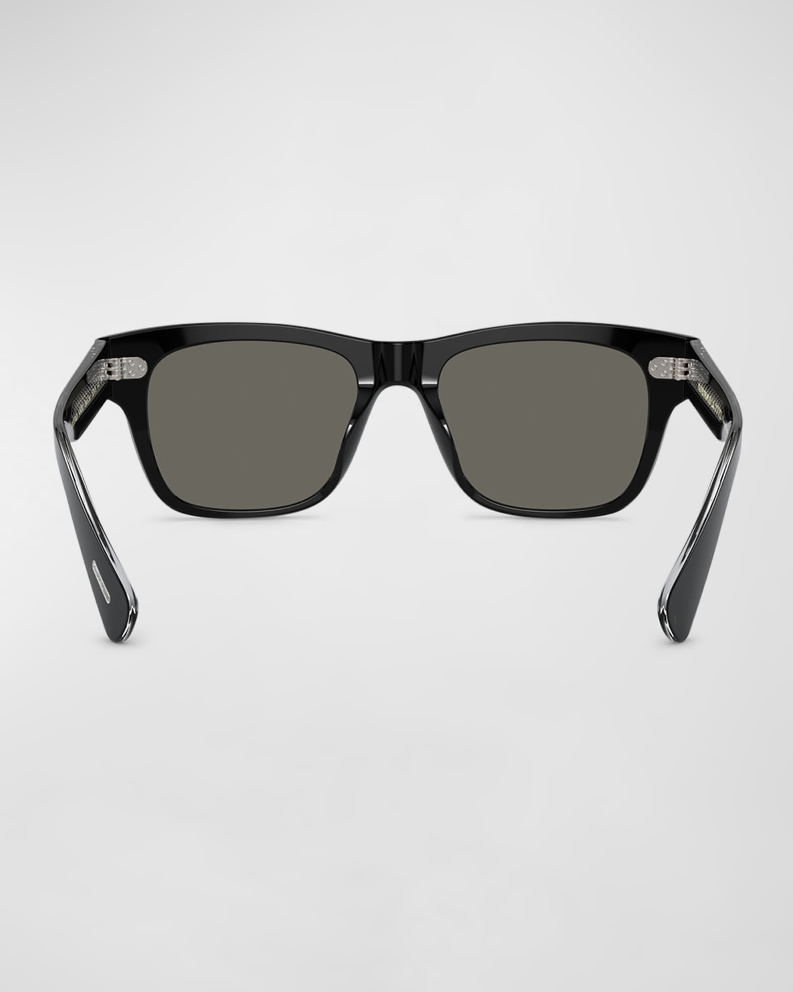 Oliver Peoples Men's Birell Sun Acetate Rectangle Sunglasses | Neiman ...