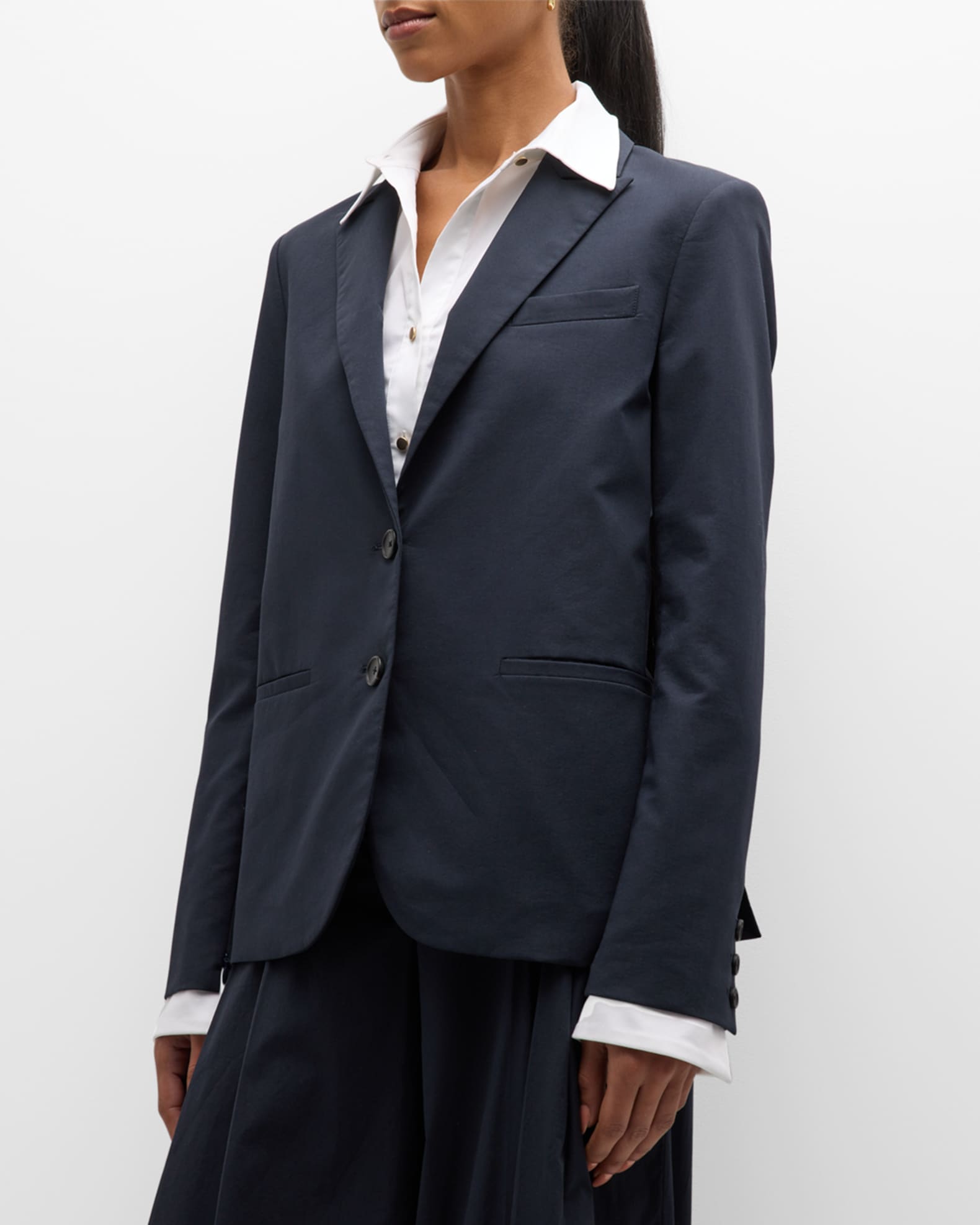 Cotton boyfriend blazer deals