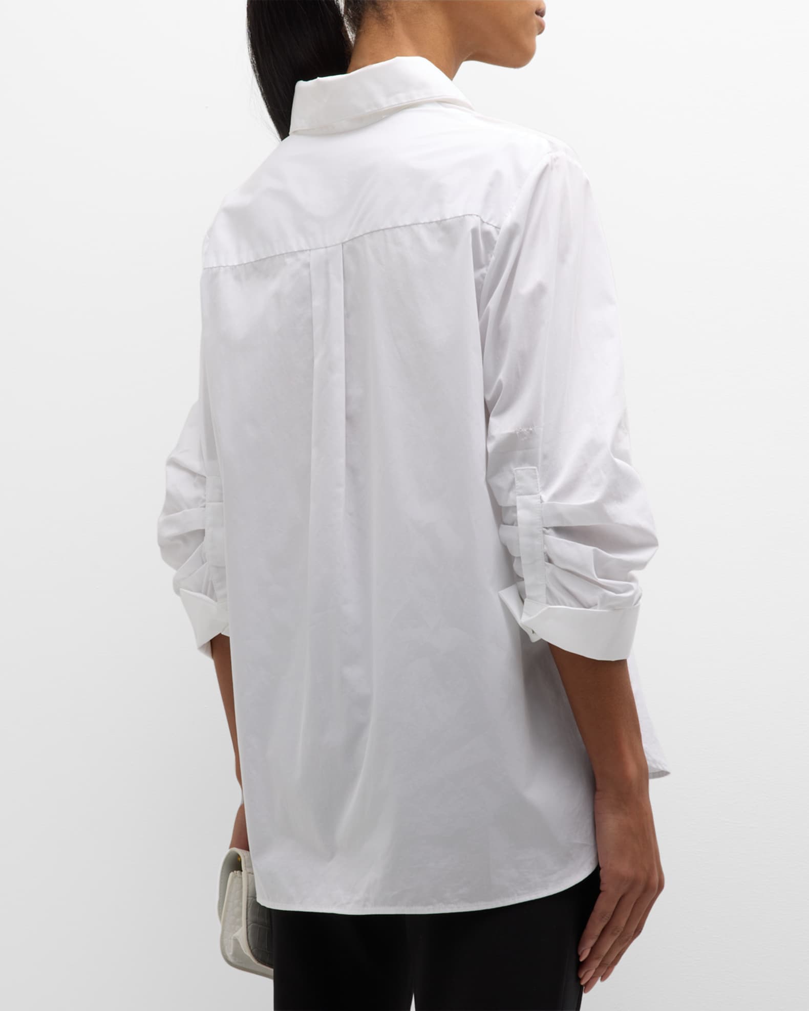 TWP Following Morning Cotton Button-Front Shirt | Neiman Marcus