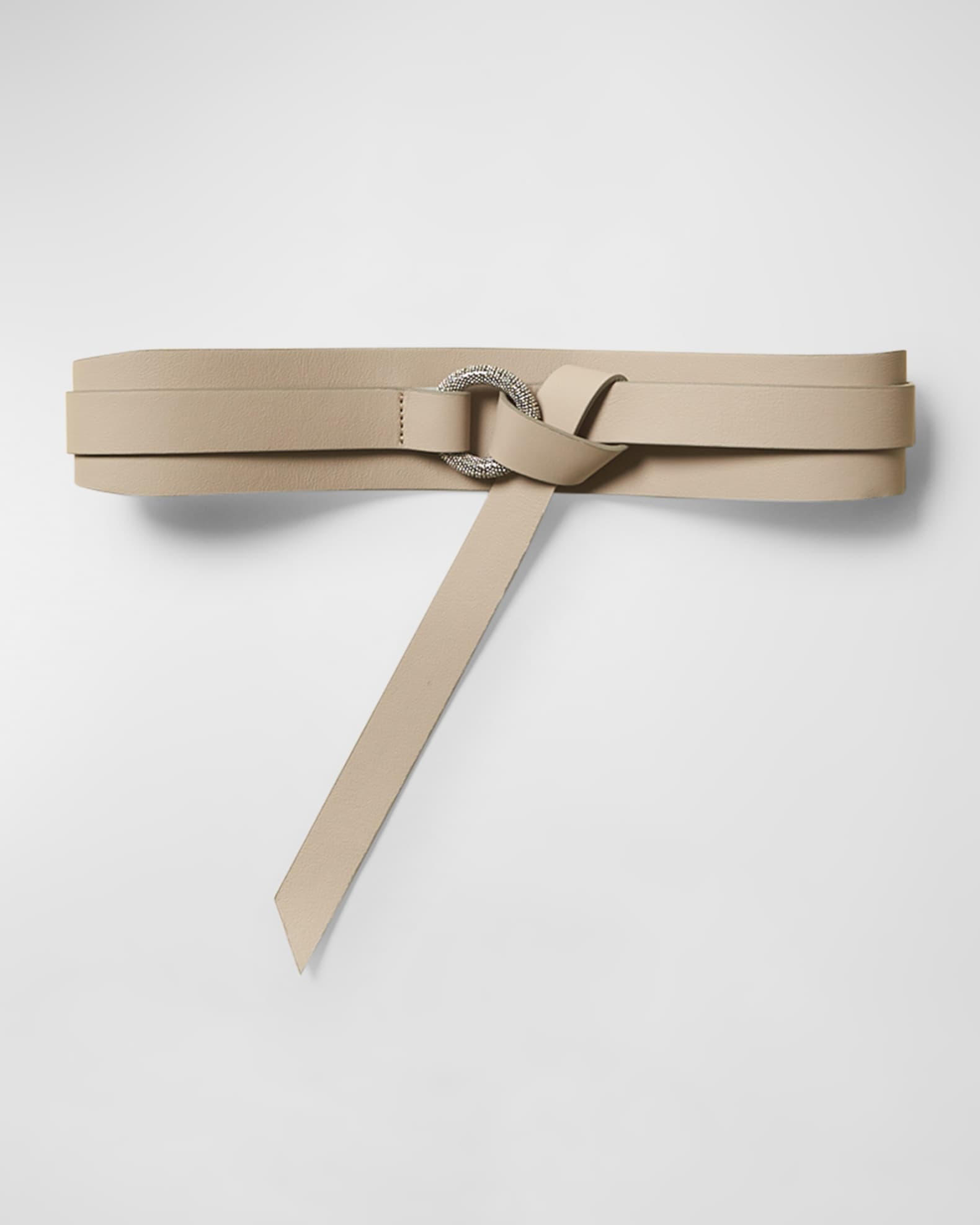 Peserico Bead-Embellished Leather Belt | Neiman Marcus