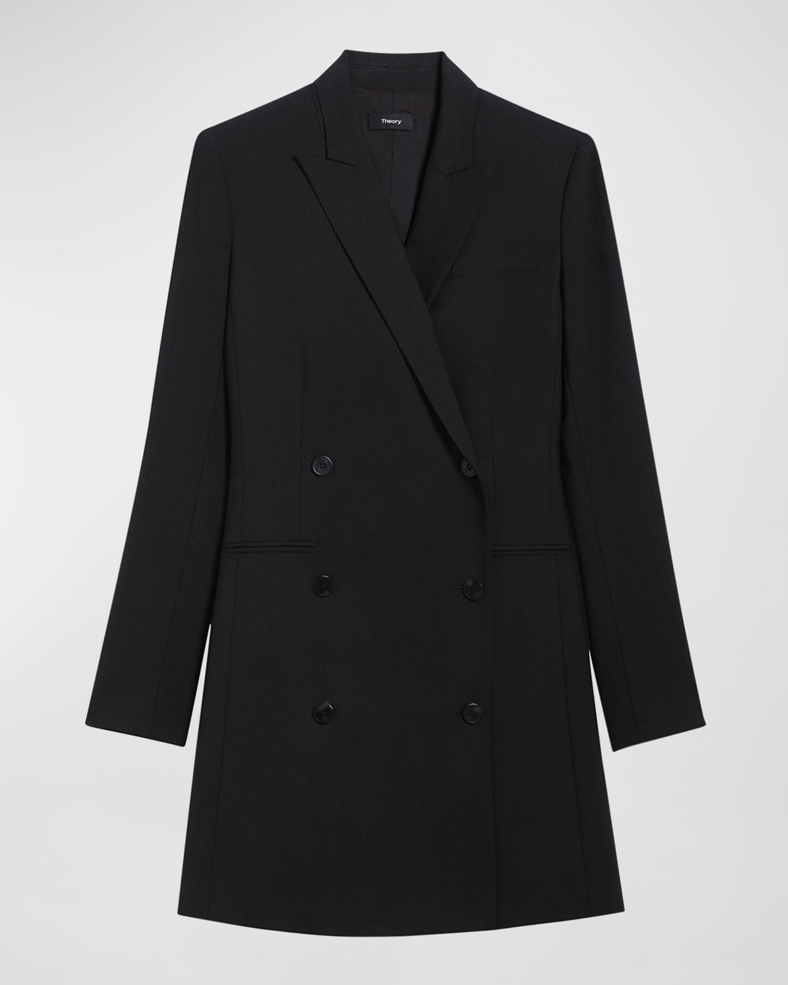 Double-Breasted Mini Blazer Dress 0