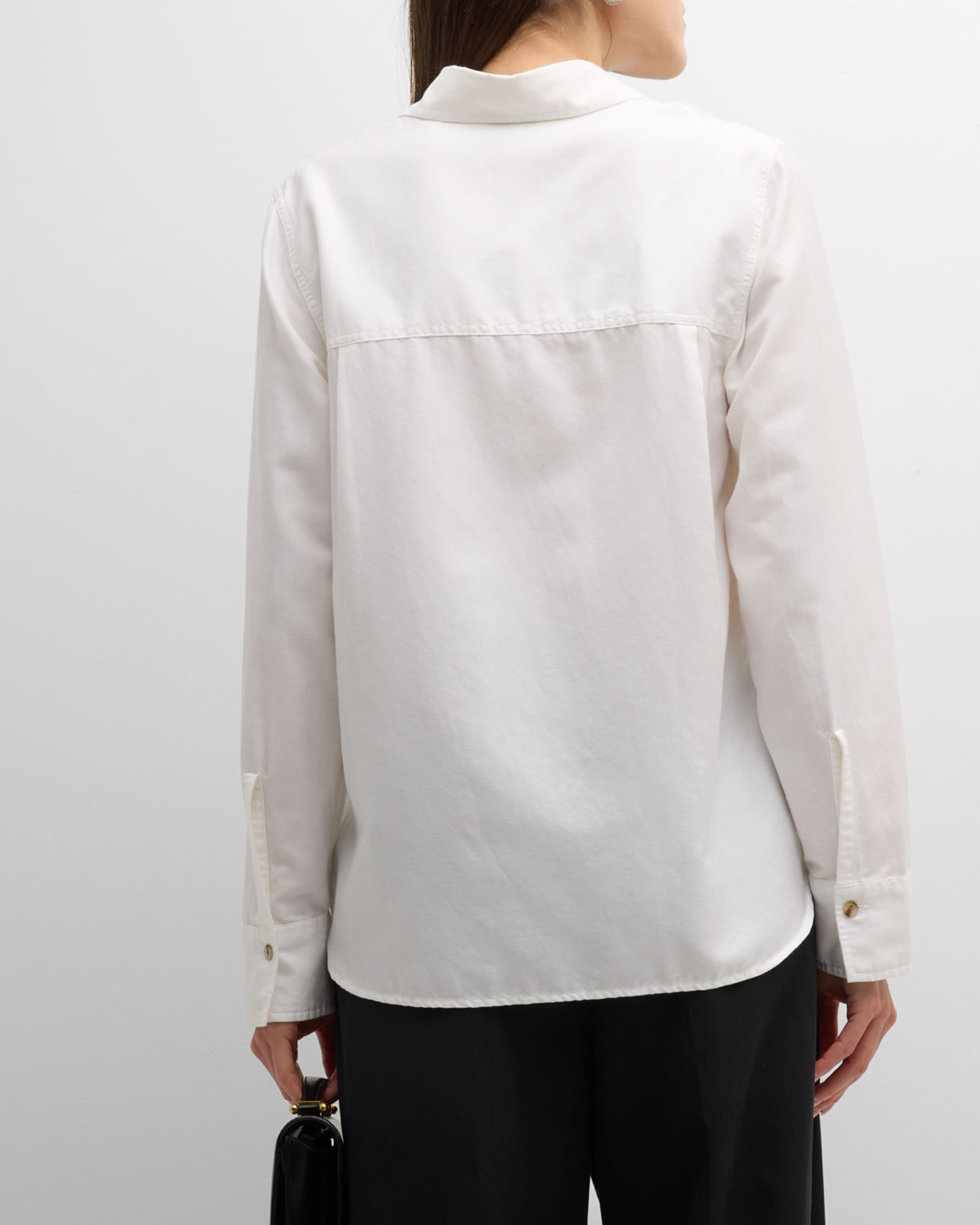 Vince silk long-sleeve shirt - Neutrals