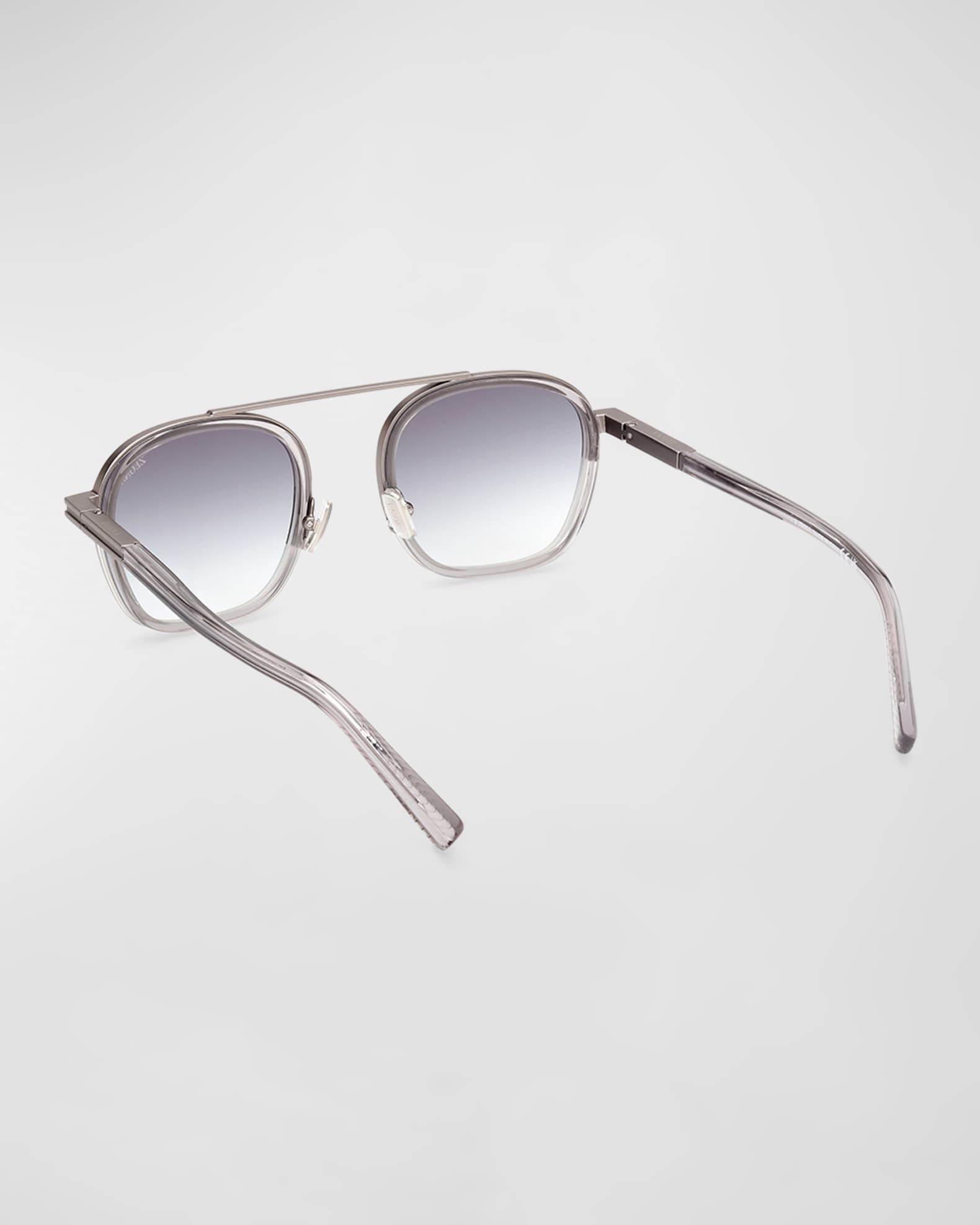 Men's Orizzonte I Geometric Acetate and Metal Sunglasses 1