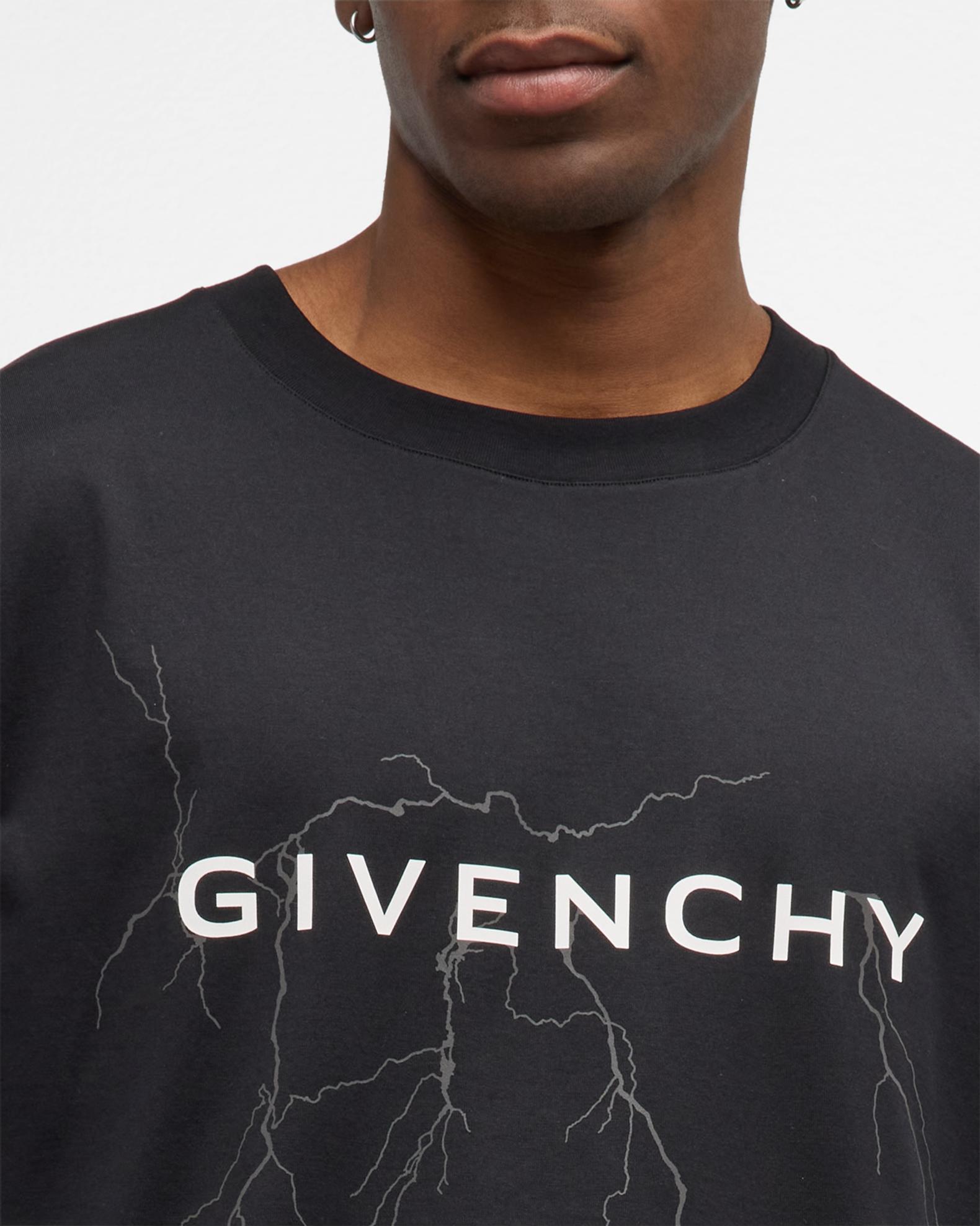 Givenchy Men's Lightning Logo Boxy T-Shirt | Neiman Marcus