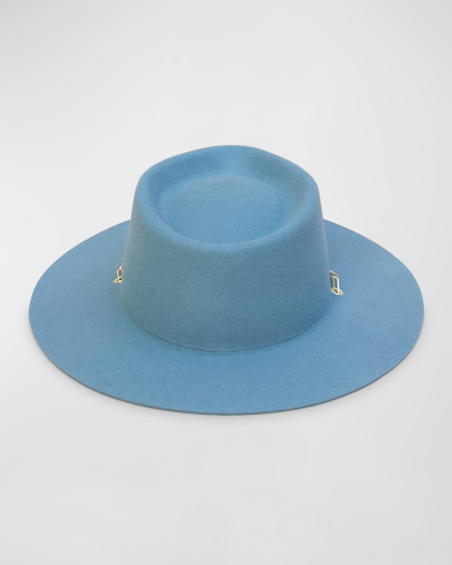 Ulysse Merino Wool Fedora With Chain  1