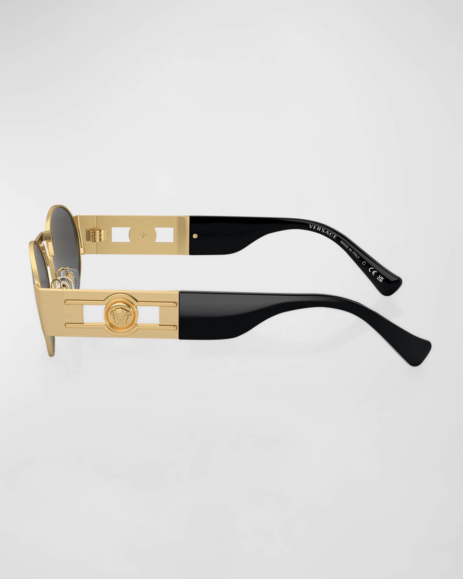 Medusa Deco Steel & Acetate Oval Sunglasses  1