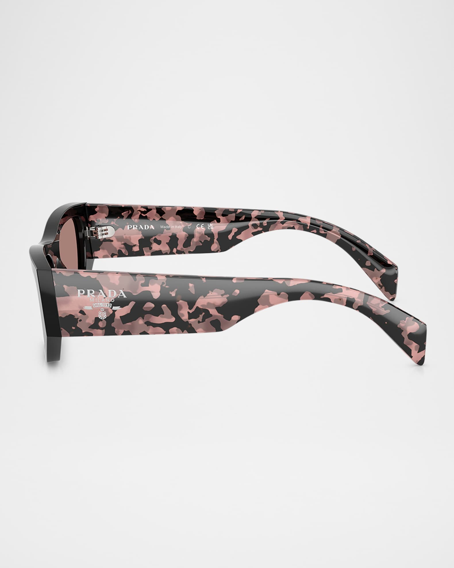 Bold Acetate & Plastic Rectangle Sunglasses  1