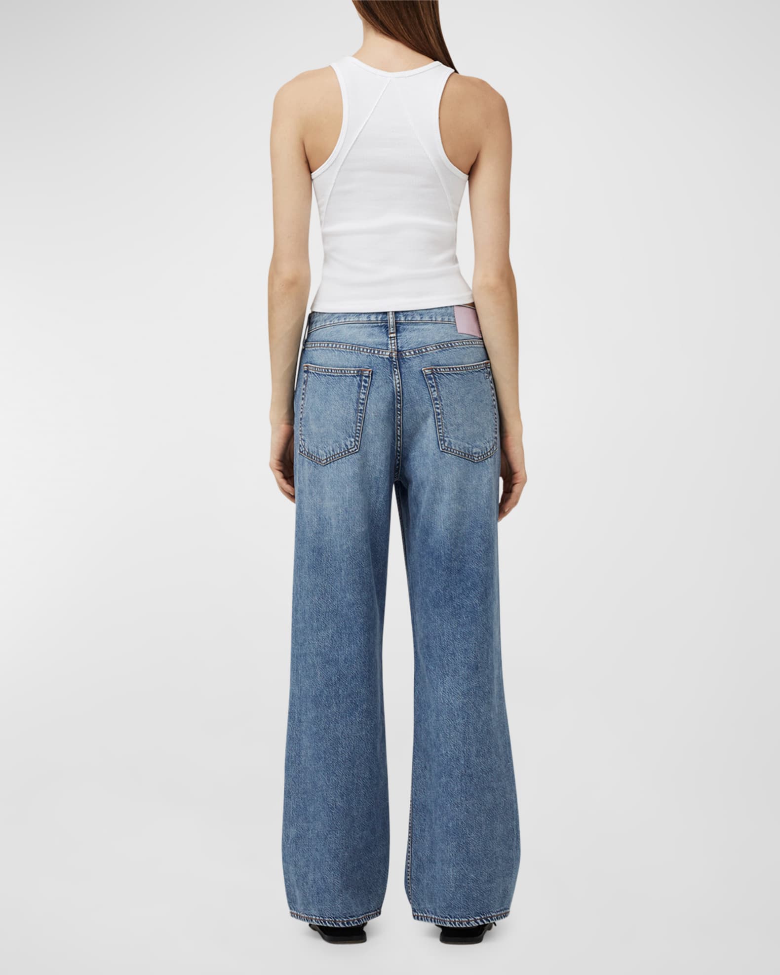 Rag & Bone Featherweight Logan Mid-Rise Wide Relaxed Jeans | Neiman Marcus