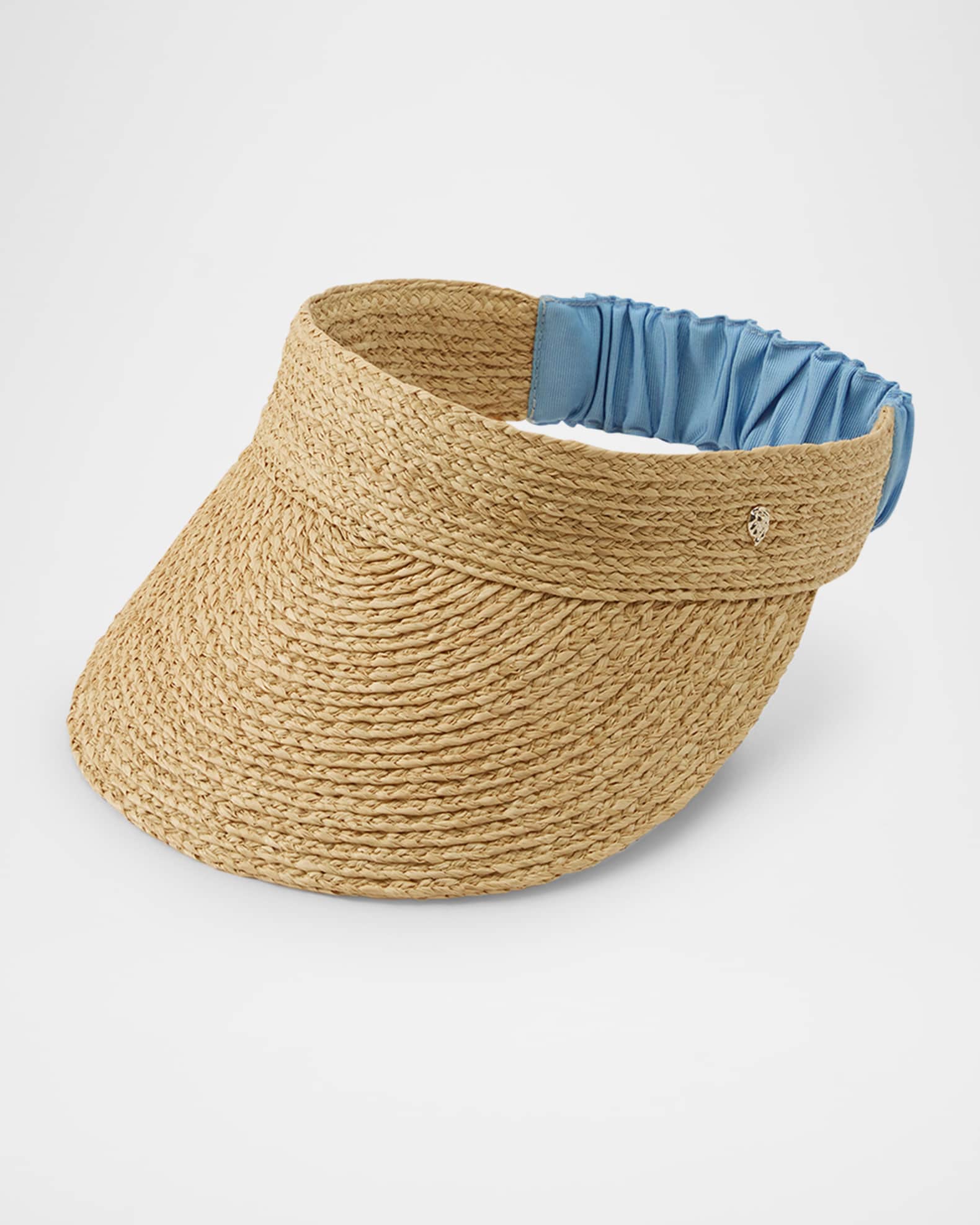 送料無料商品の通販 Helen Kaminski Medea Classic Straw & Ribbon Visor | Neiman 帽子