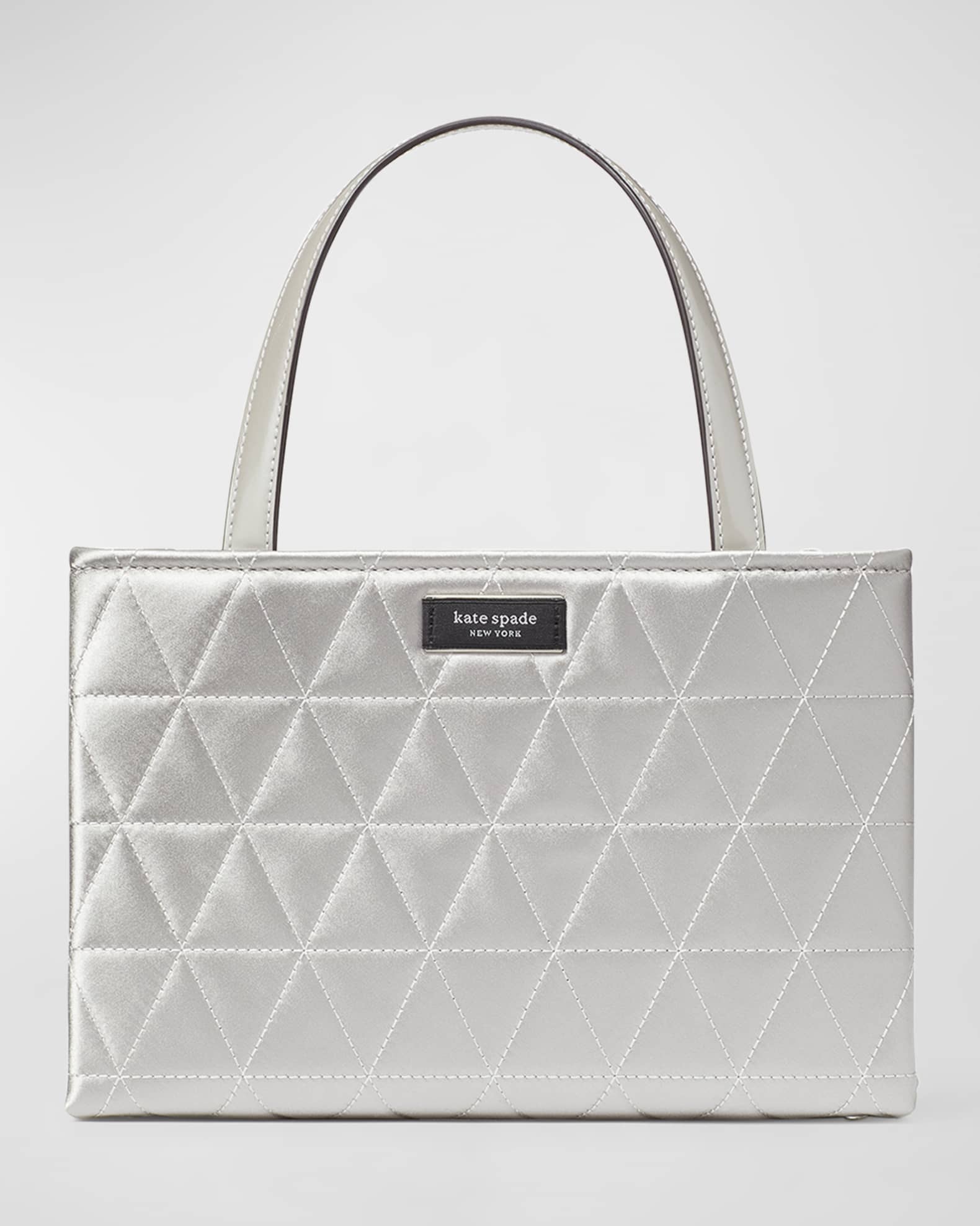 Kate spade silver tote hotsell