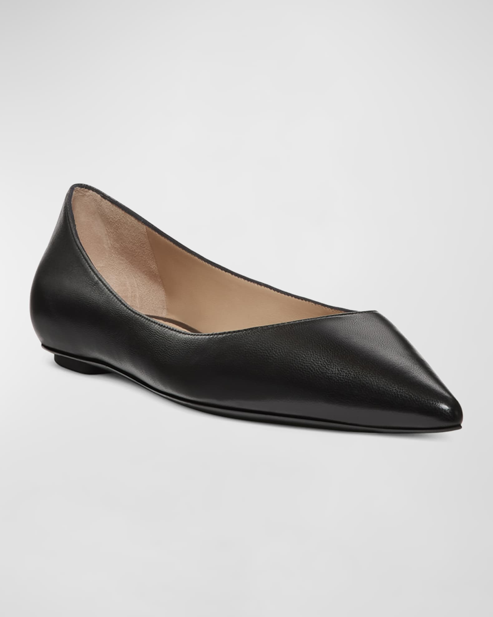 Emilia Leather Ballerina Flats 1