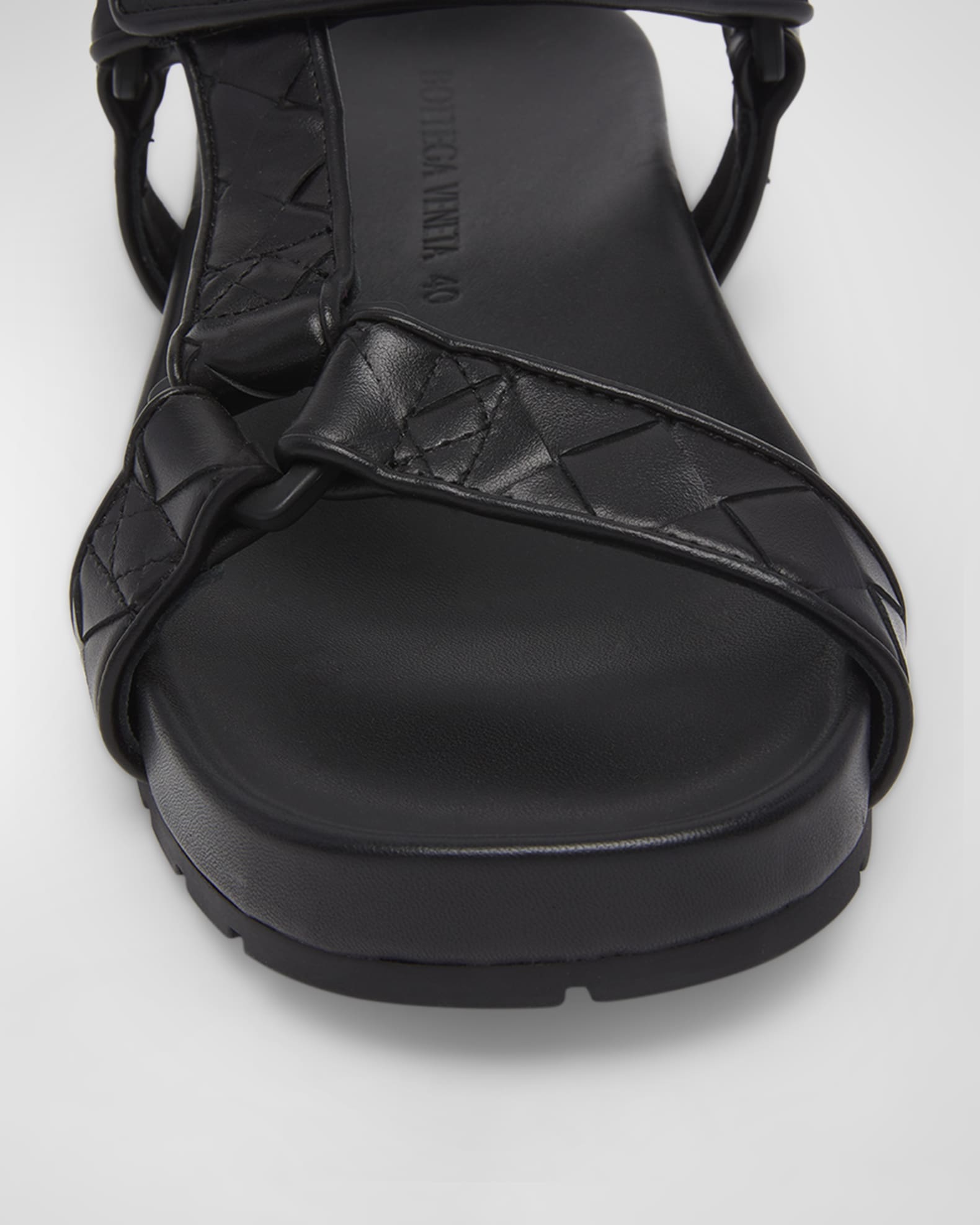 Bottega Veneta Trip Woven Leather Sporty Sandals | Neiman Marcus