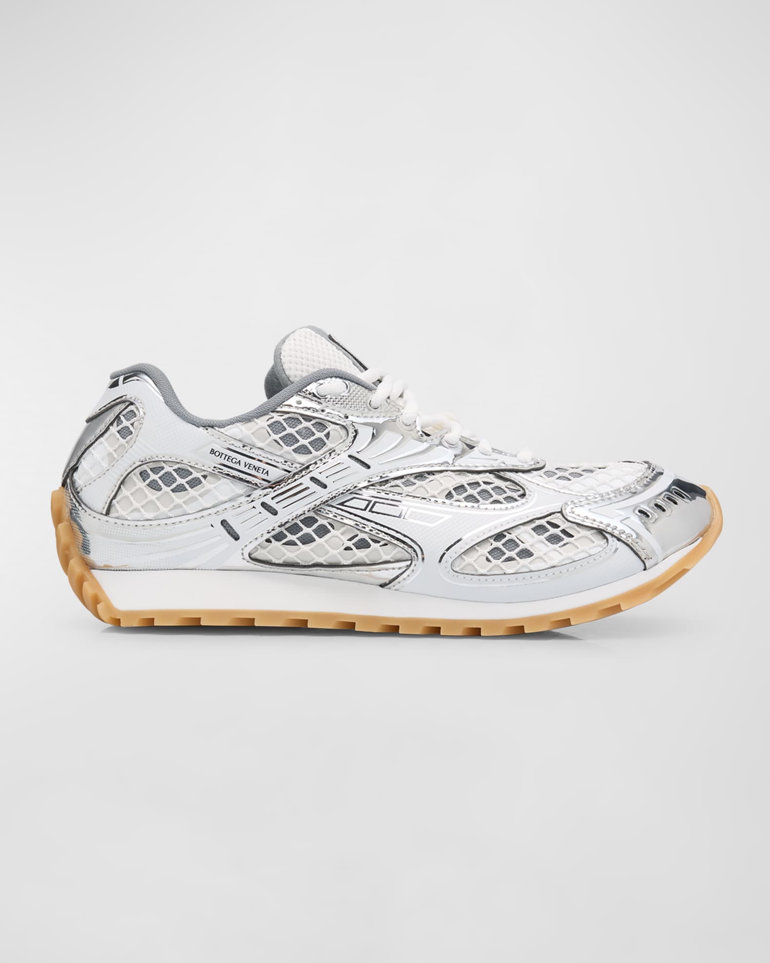 Bottega Veneta Orbit Metallic Net Runner Sneakers Neiman Marcus