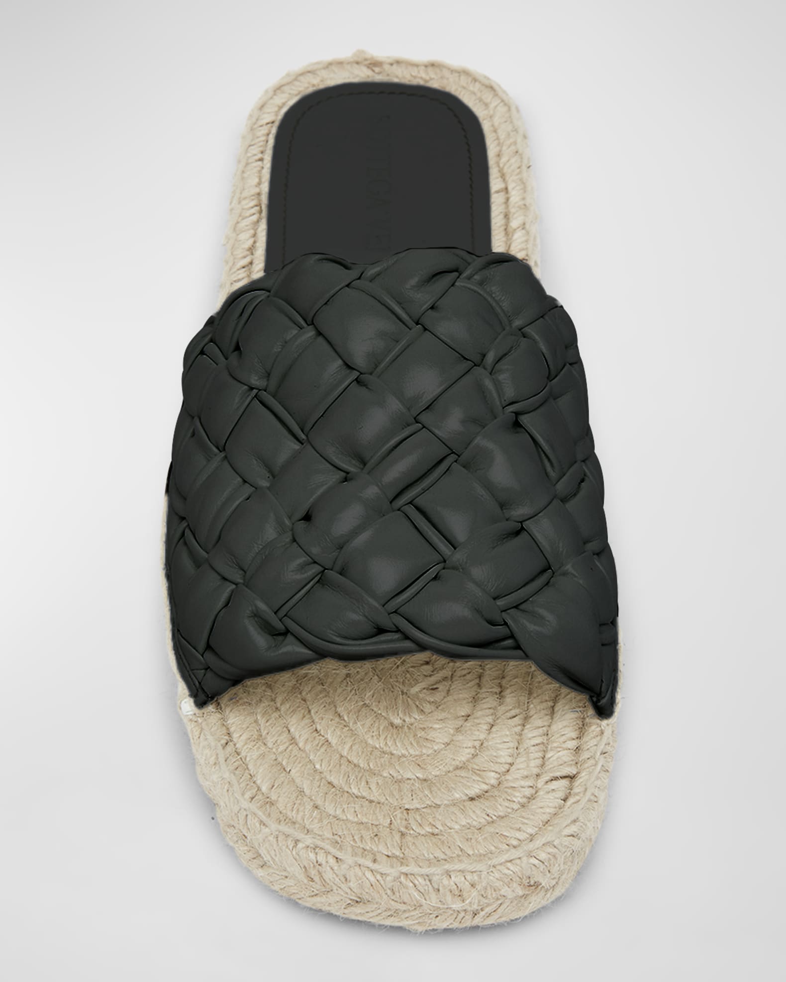 Bottega Veneta Jack Woven Napa Slide Espadrilles | Neiman Marcus