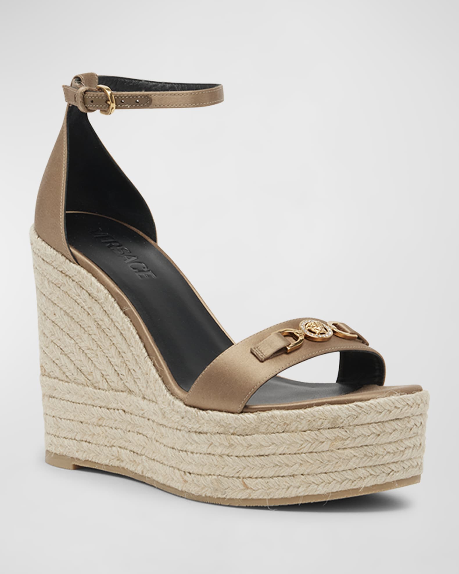 Silk espadrilles wedges new arrivals