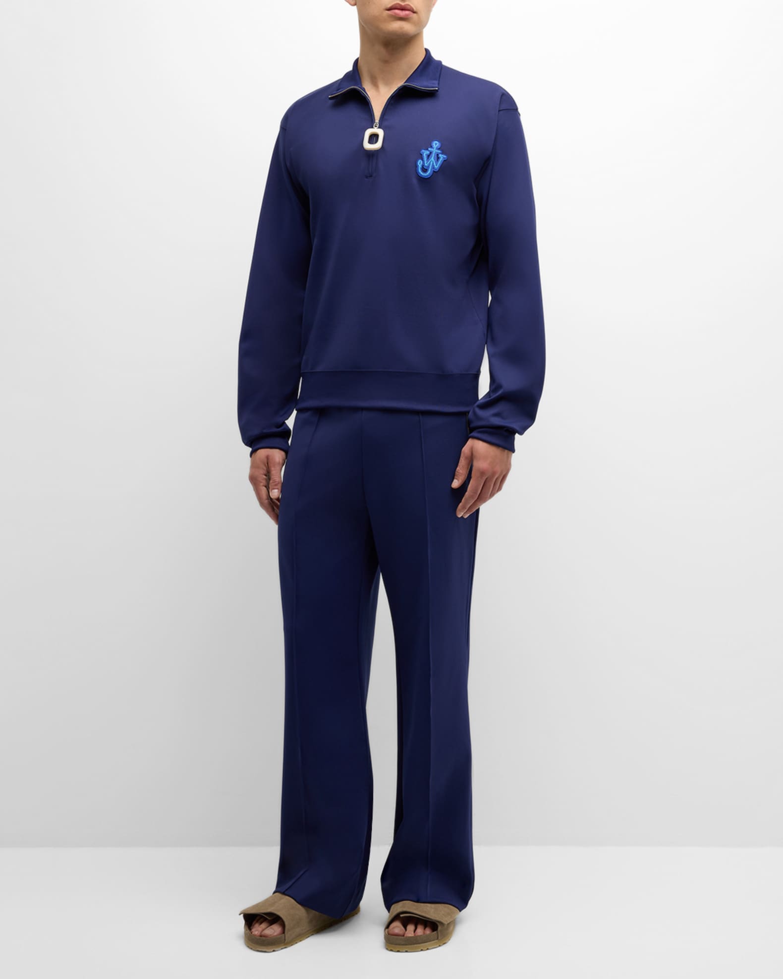 JW Anderson Men s Bootcut Track Pants Neiman Marcus