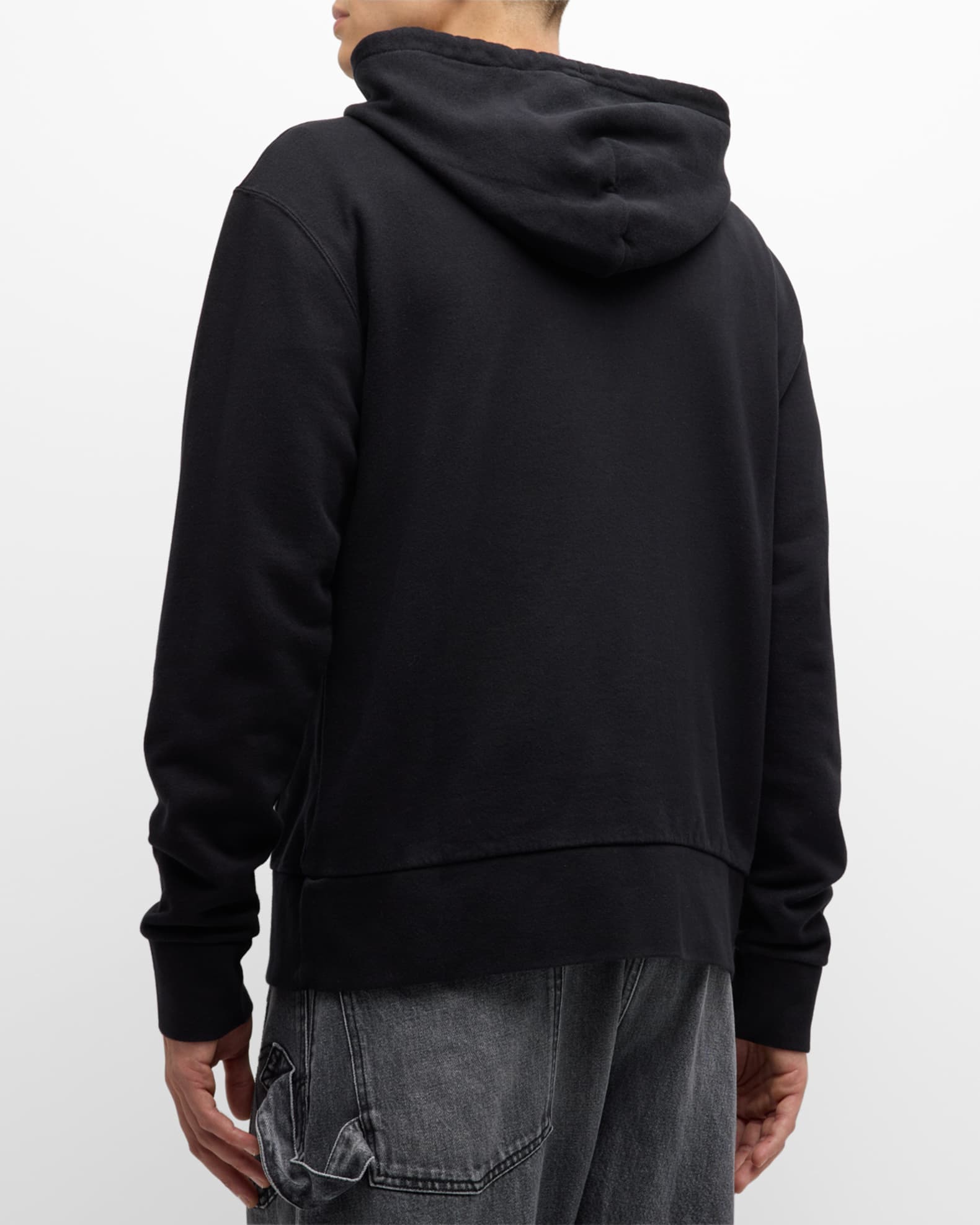 JW Anderson Men's Embroidered Logo Hoodie | Neiman Marcus