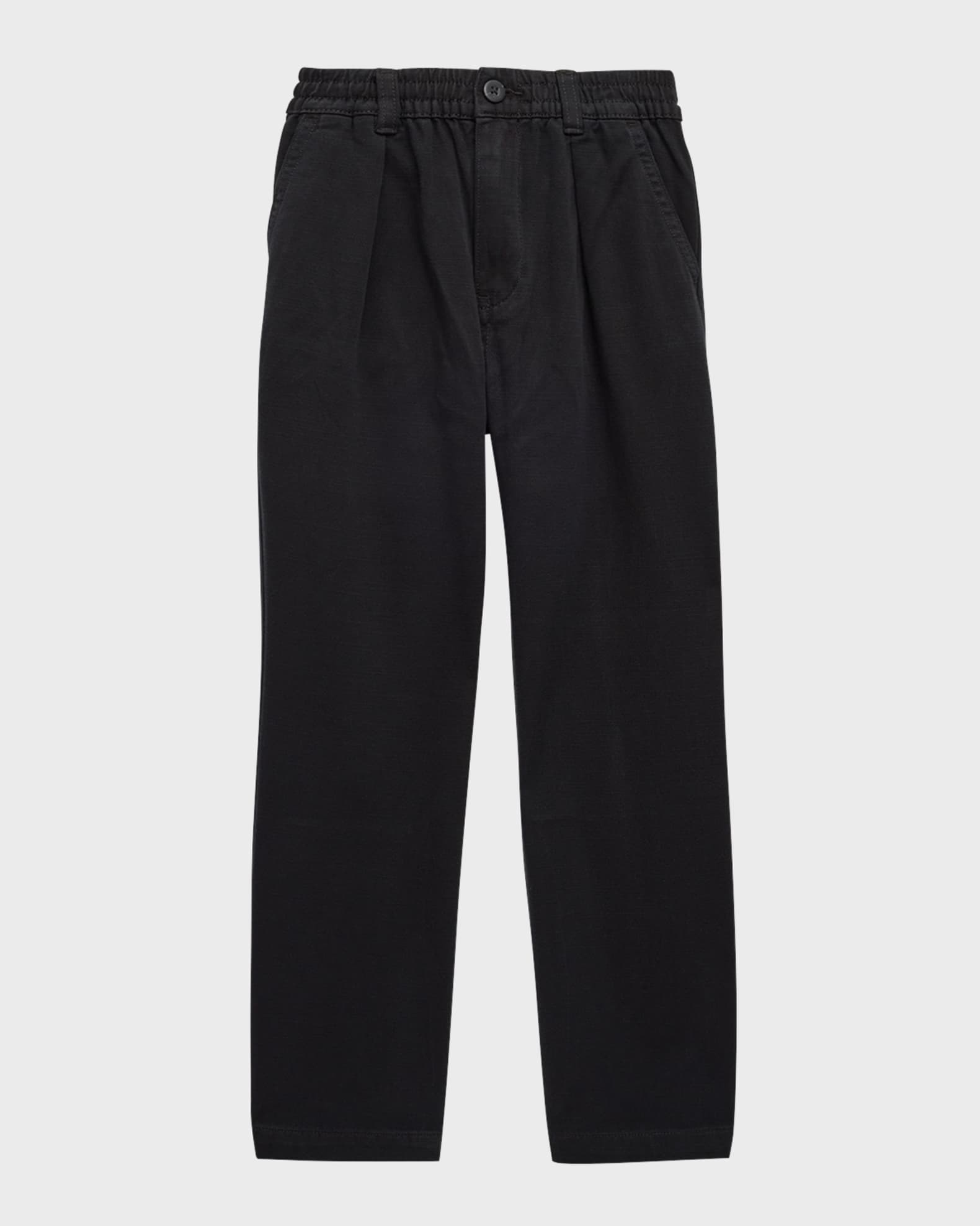 Boy's Twill Pleated Straight Leg Pants, Size 2-7 0