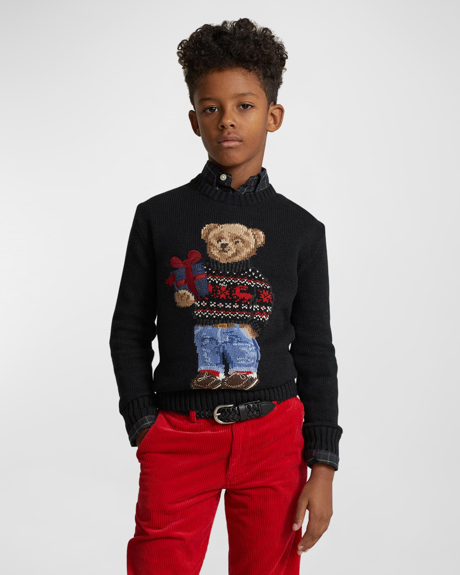 Polo bear sweater boys cheap