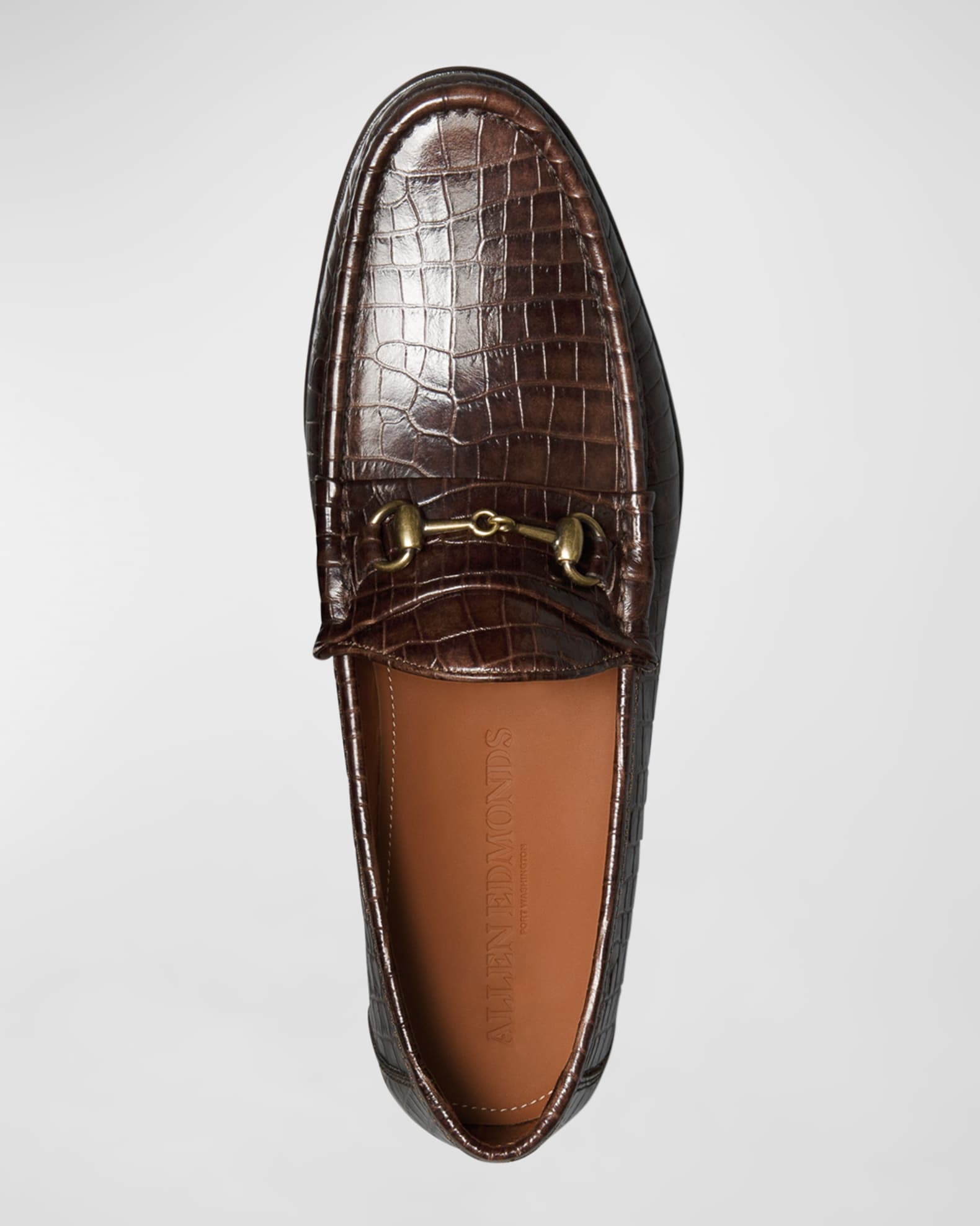 Allen Edmonds Men's Verona II Croc-Effect Italian Bit Loafers | Neiman ...