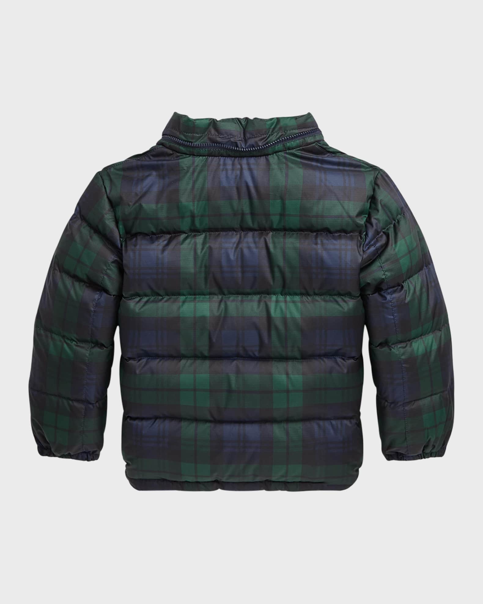 Polo bear tartan down coat new arrivals