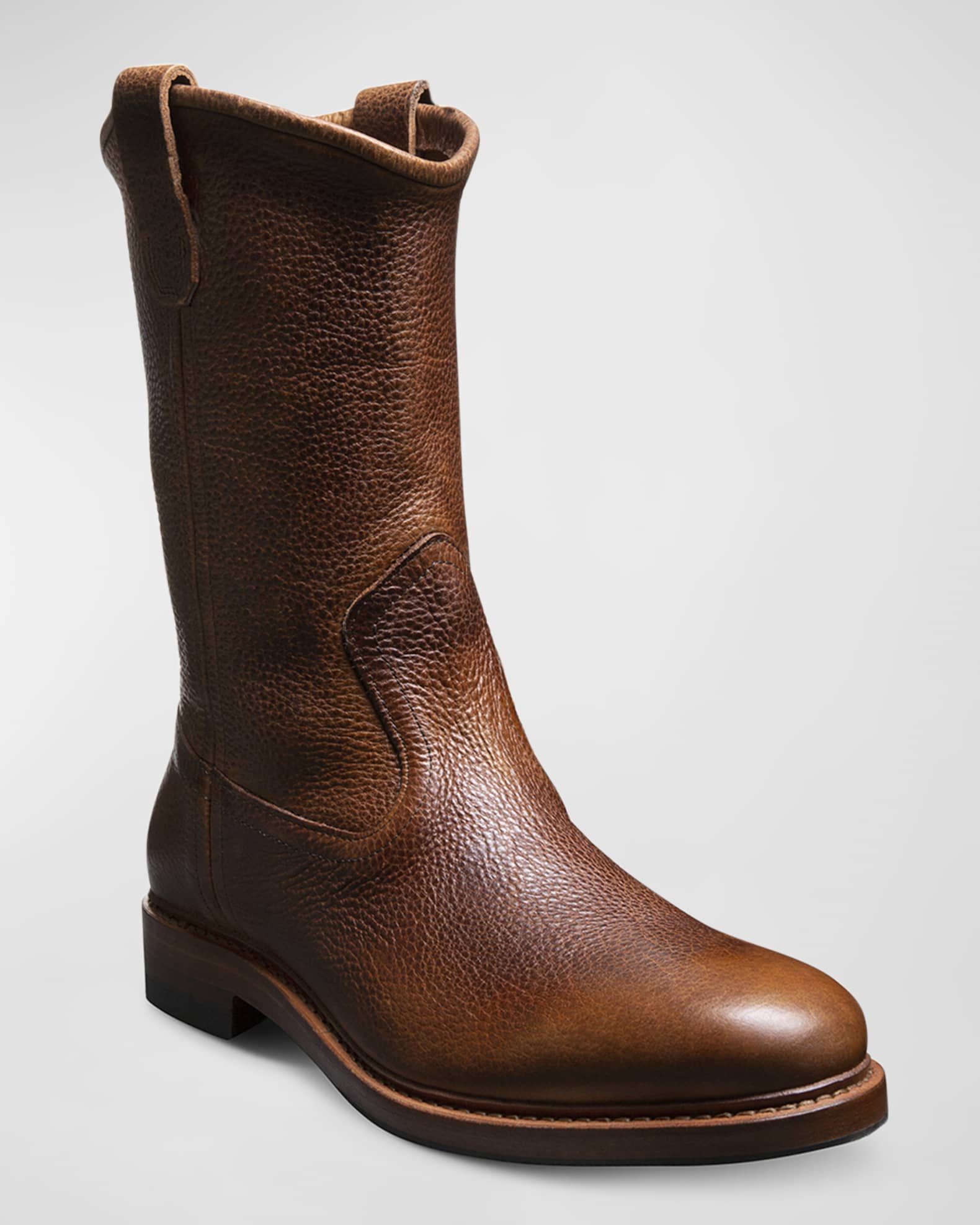 Men's Dallas Leather Western Roper Boots 1