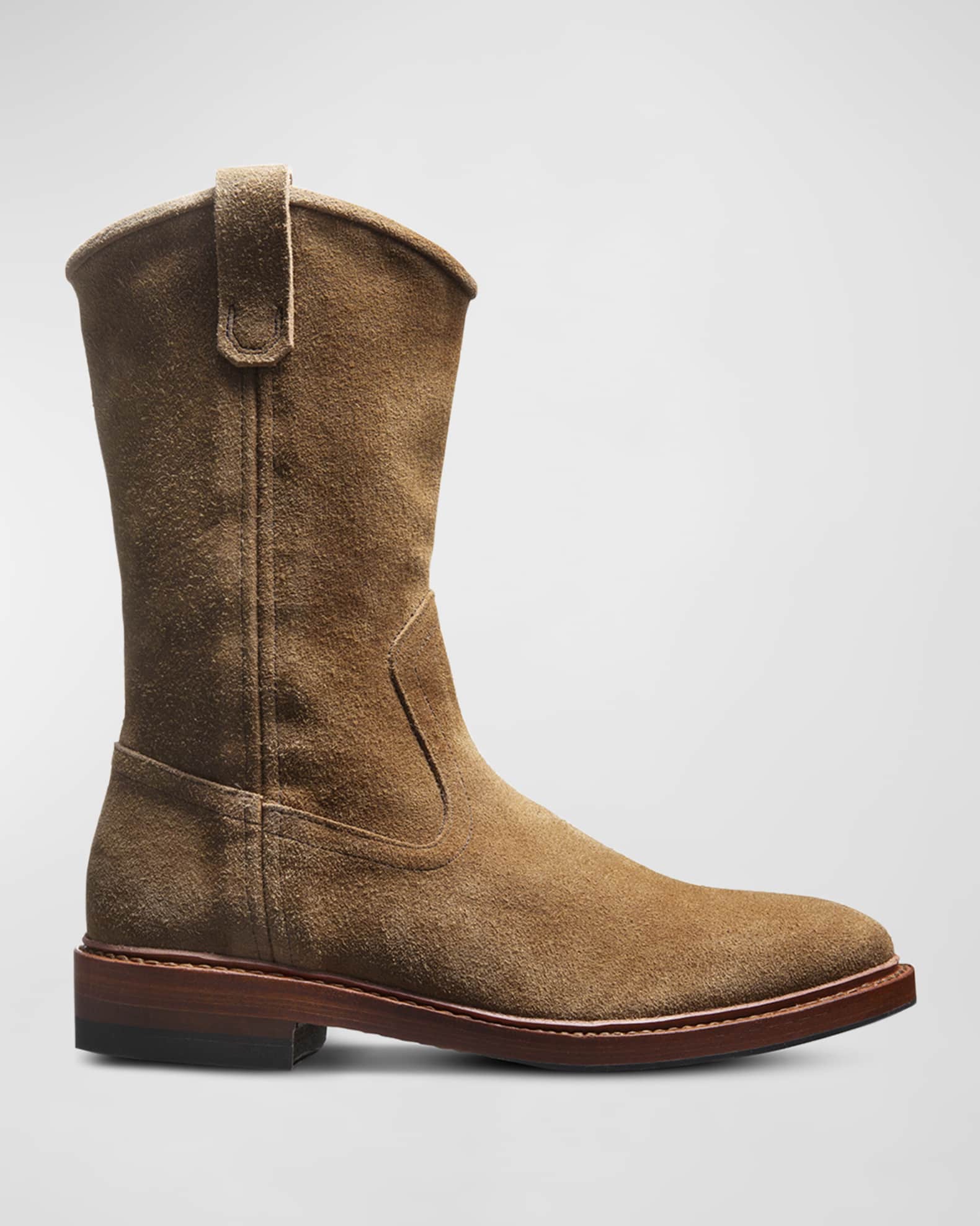 Allen Edmonds Men s Dallas Suede Western Roper Boots Neiman Marcus
