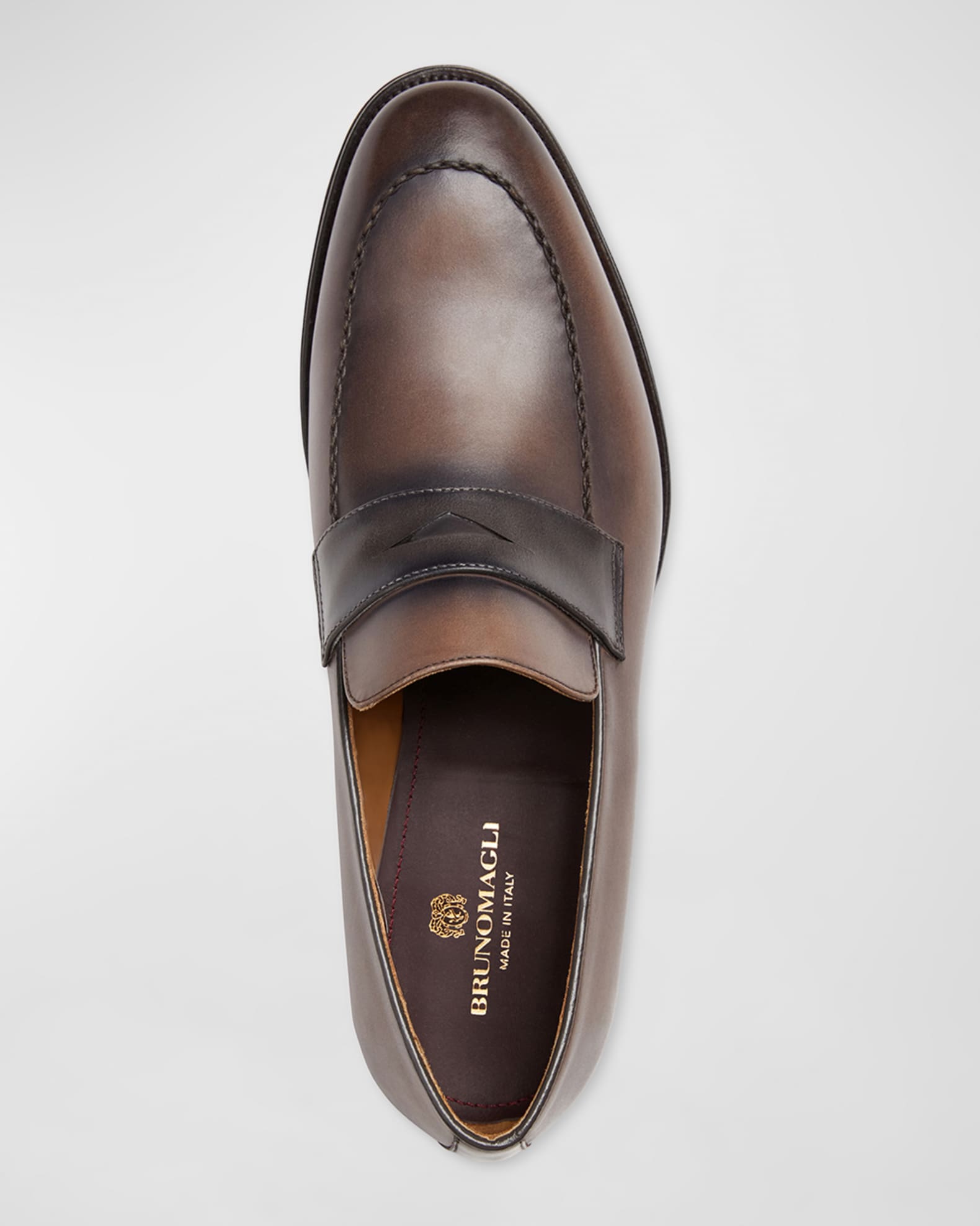 Bruno Magli Men s Arezzo Burnished Leather Penny Loafers Neiman