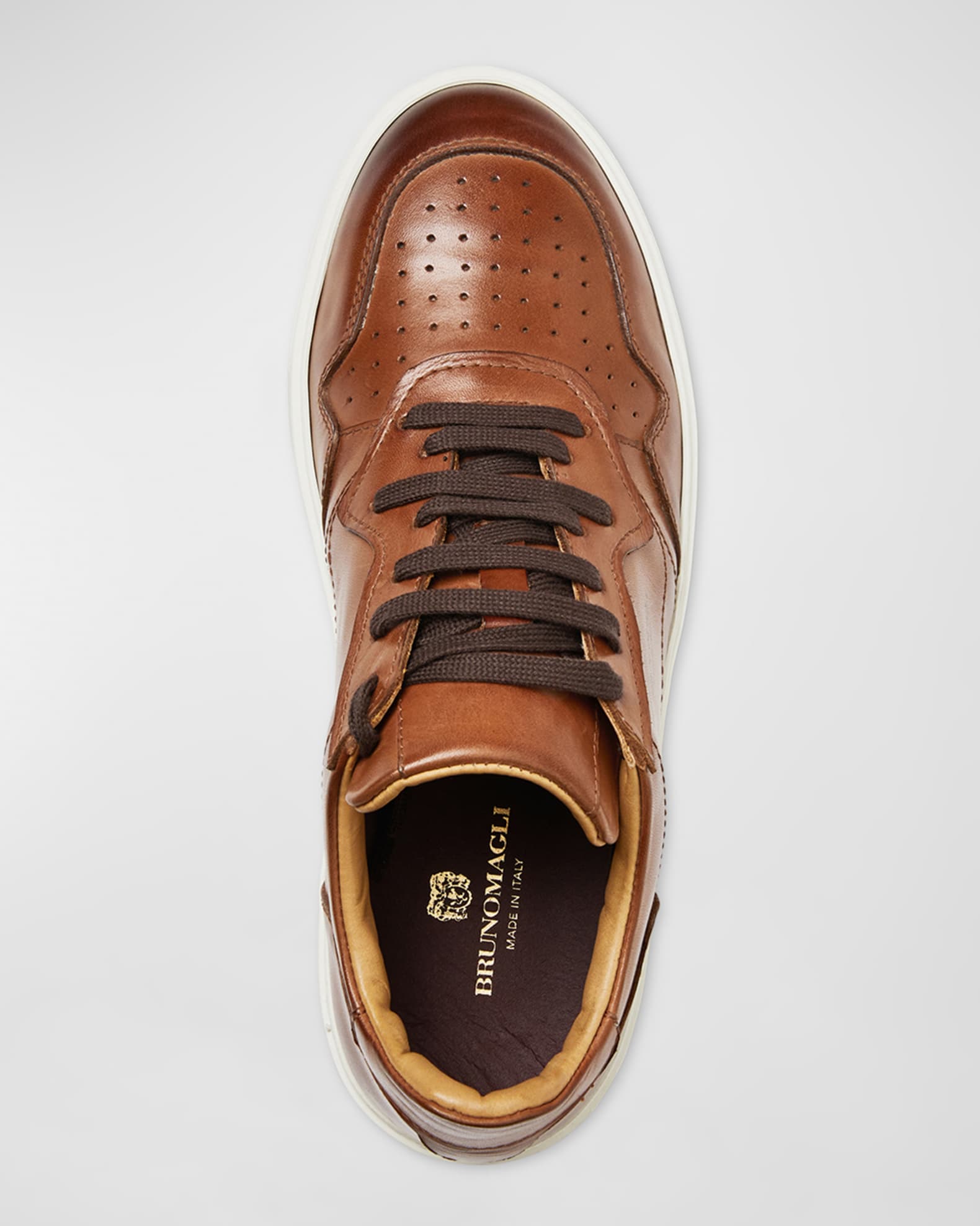 Bruno magli high best sale top sneakers