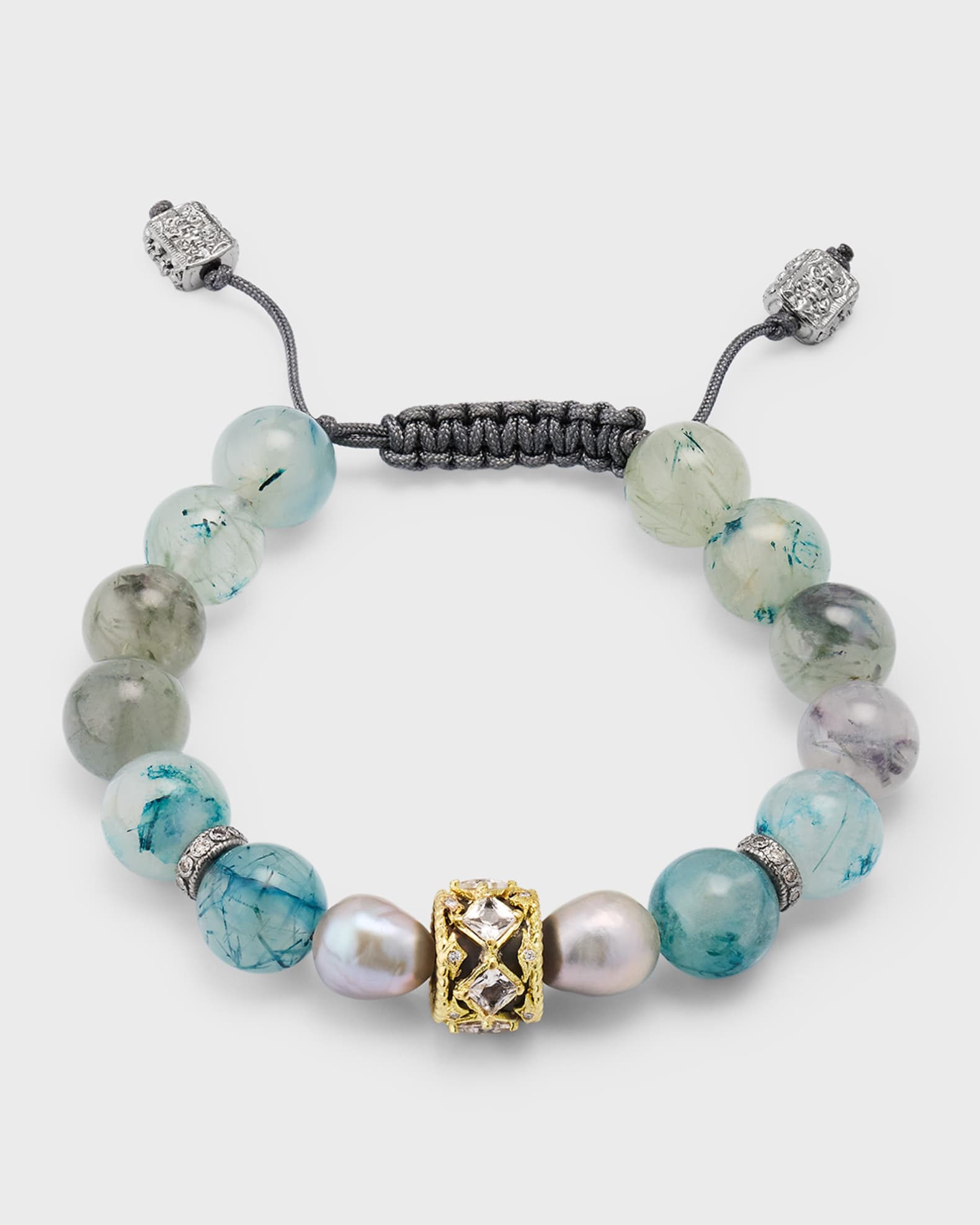 Armenta Blue Rutilated Quartz Beaded Bracelet Neiman Marcus