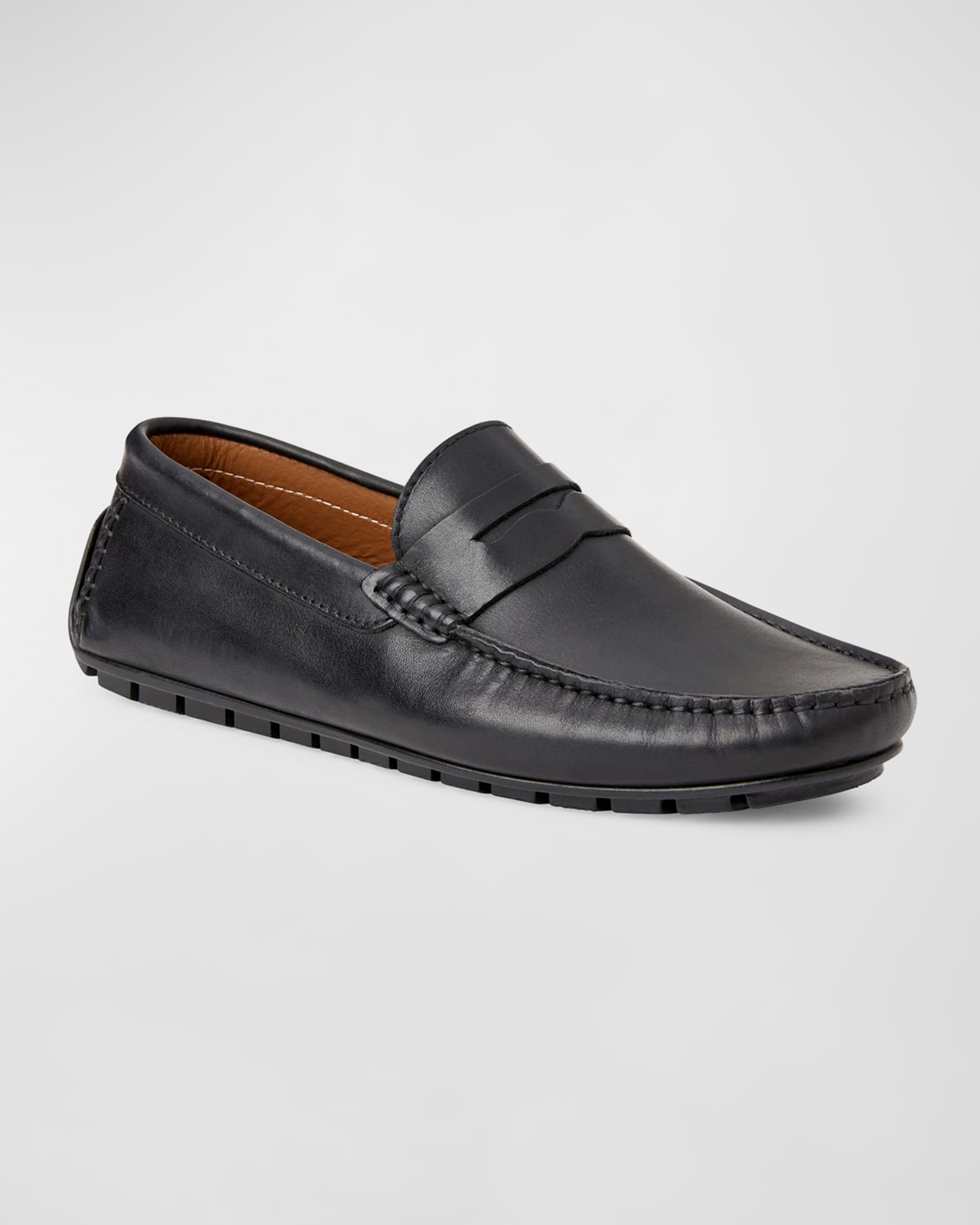 Men's Xane Leather Driver Penny Loafers 1