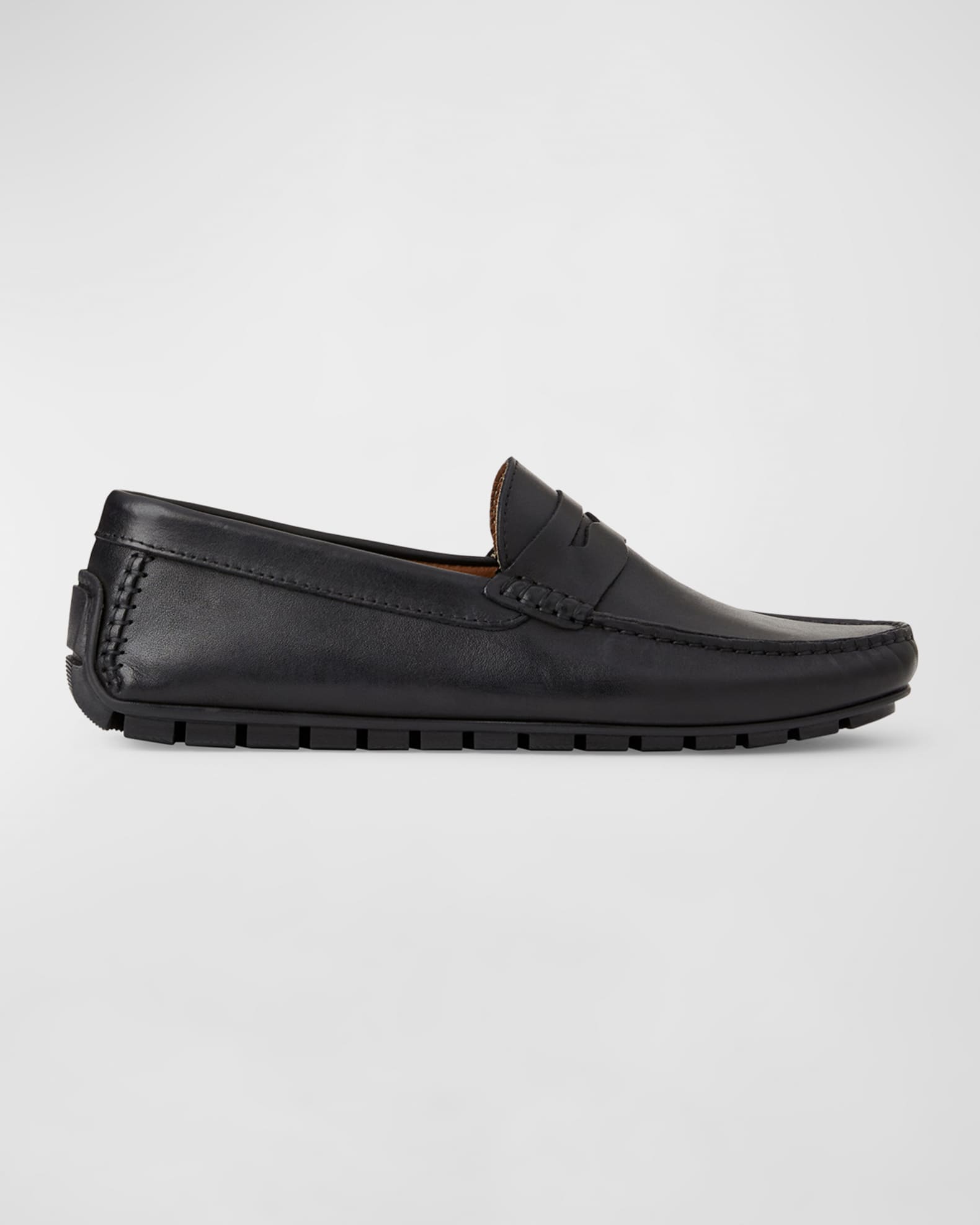 Men's Xane Leather Driver Penny Loafers 0