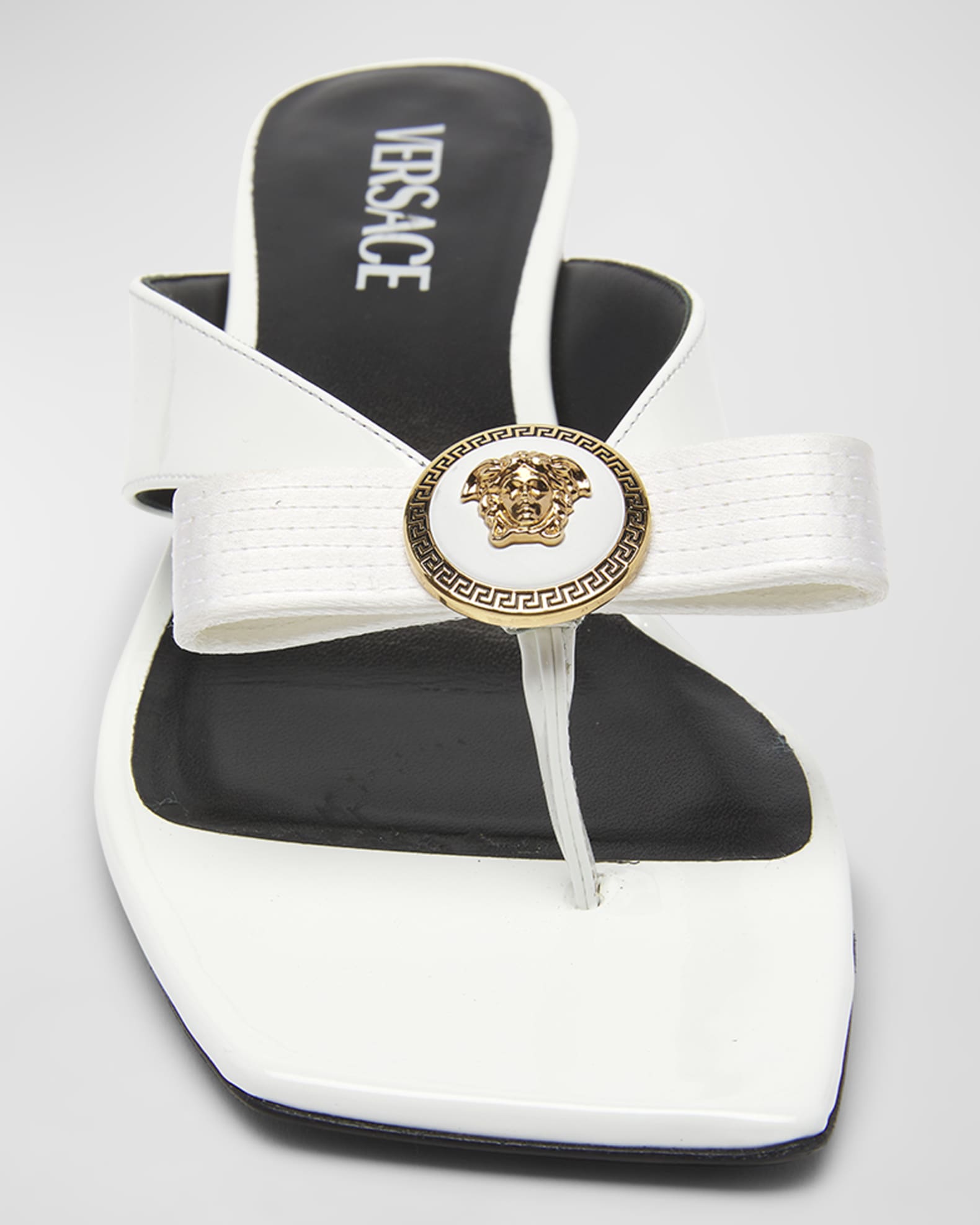 Versace palazzo flat thong sandals top