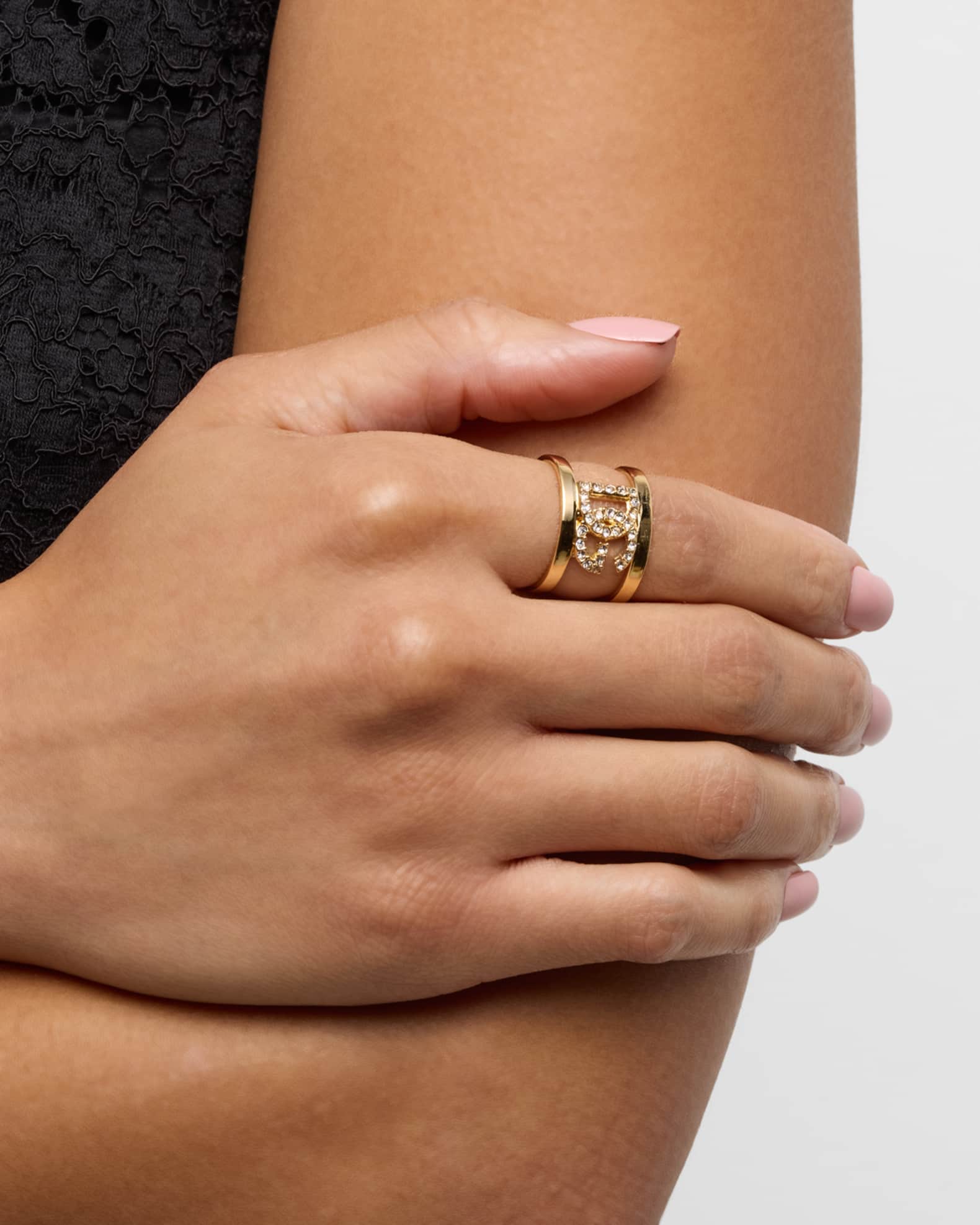 Crystal DG Cuff Ring 1