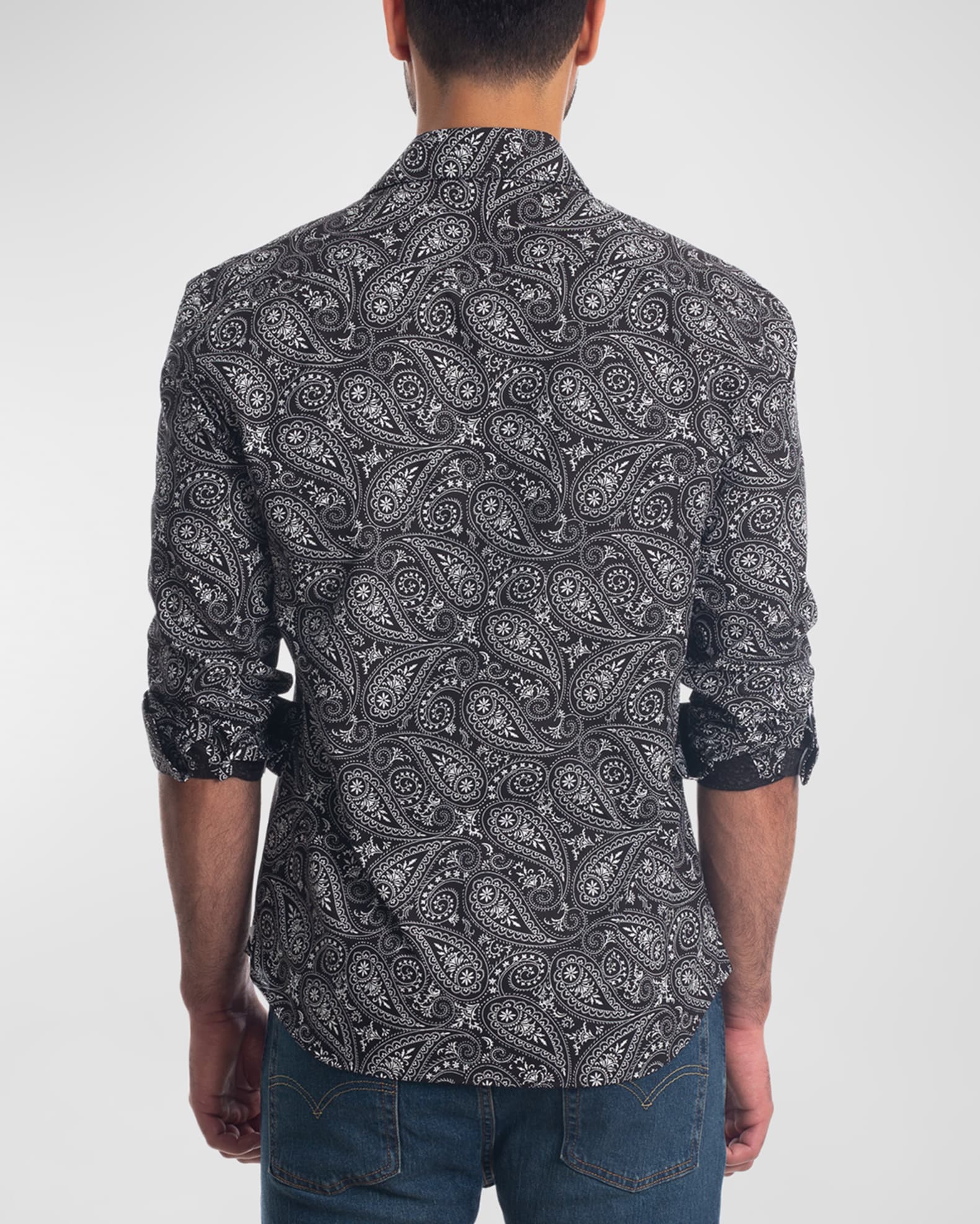 Jared Lang Men's Paisley ButtonDown Shirt Neiman Marcus